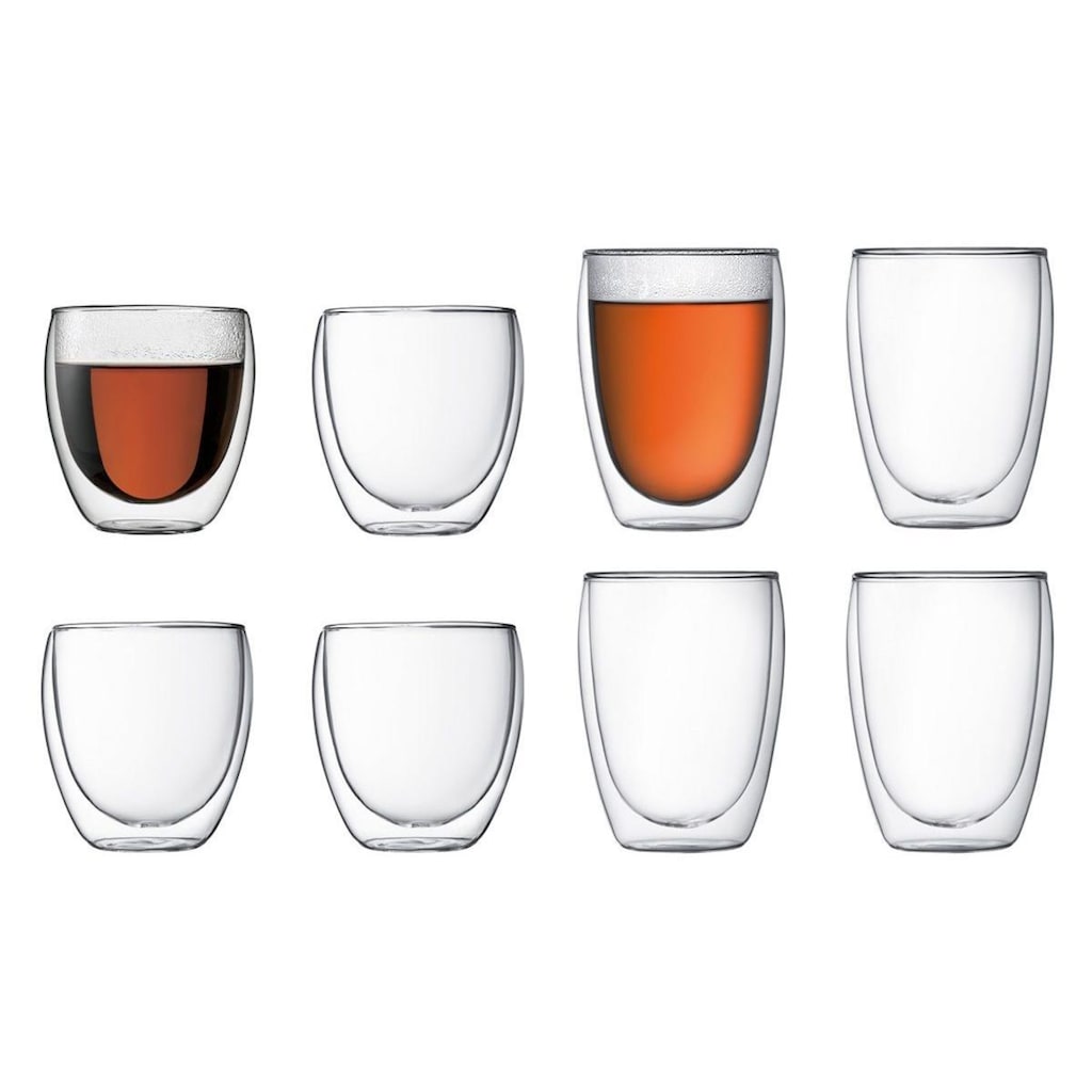 Bodum Espressoglas »Bodum Kaffeeglas Pavina 44288 l, 8 St«, (8 tlg.)