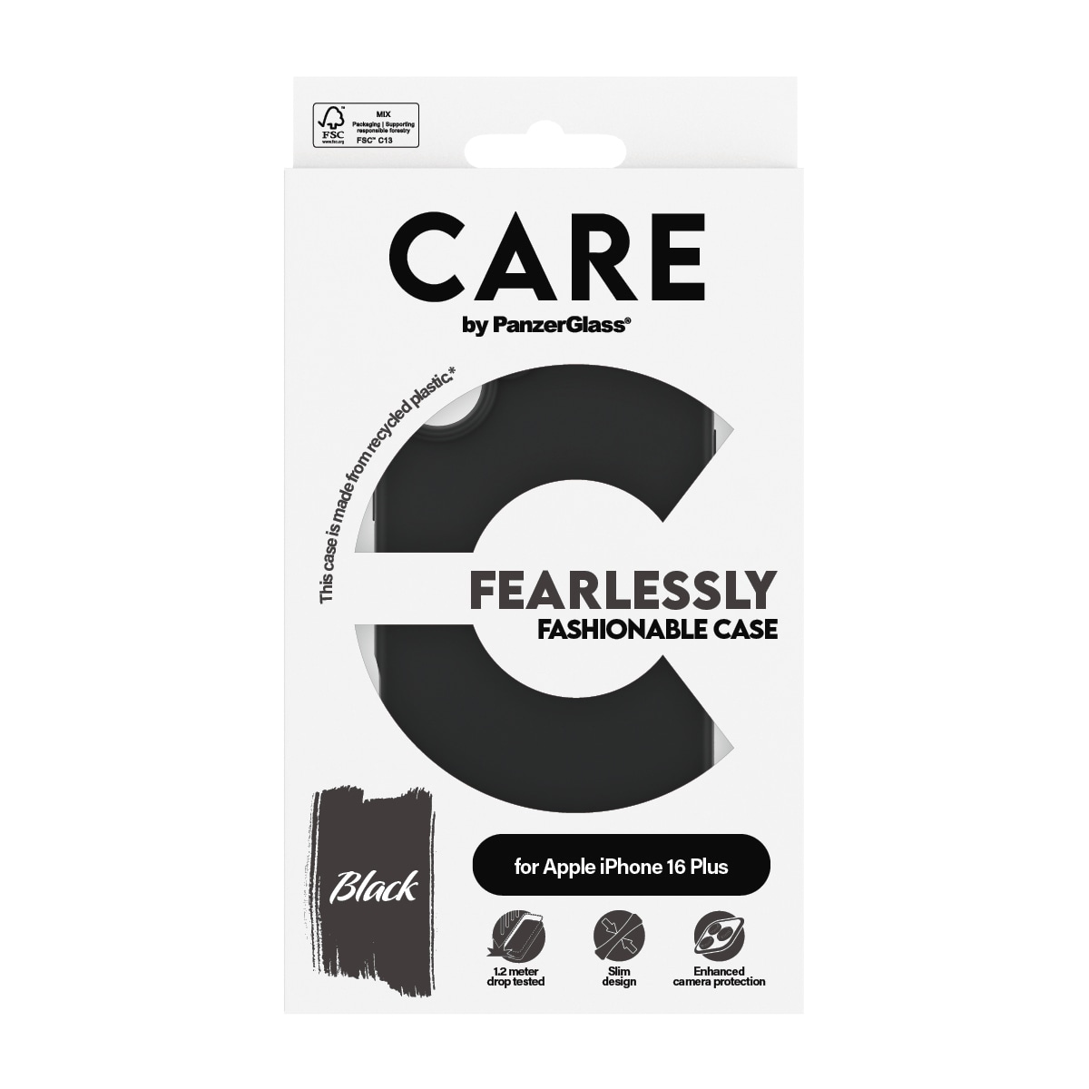 CARE by PanzerGlass Handyhülle »Fearlessly Fashionable Case für Apple iPhone 16 Plus« Backcover, Schutzhülle, Handyschutzhülle, Case, Schutzcase, stossfest