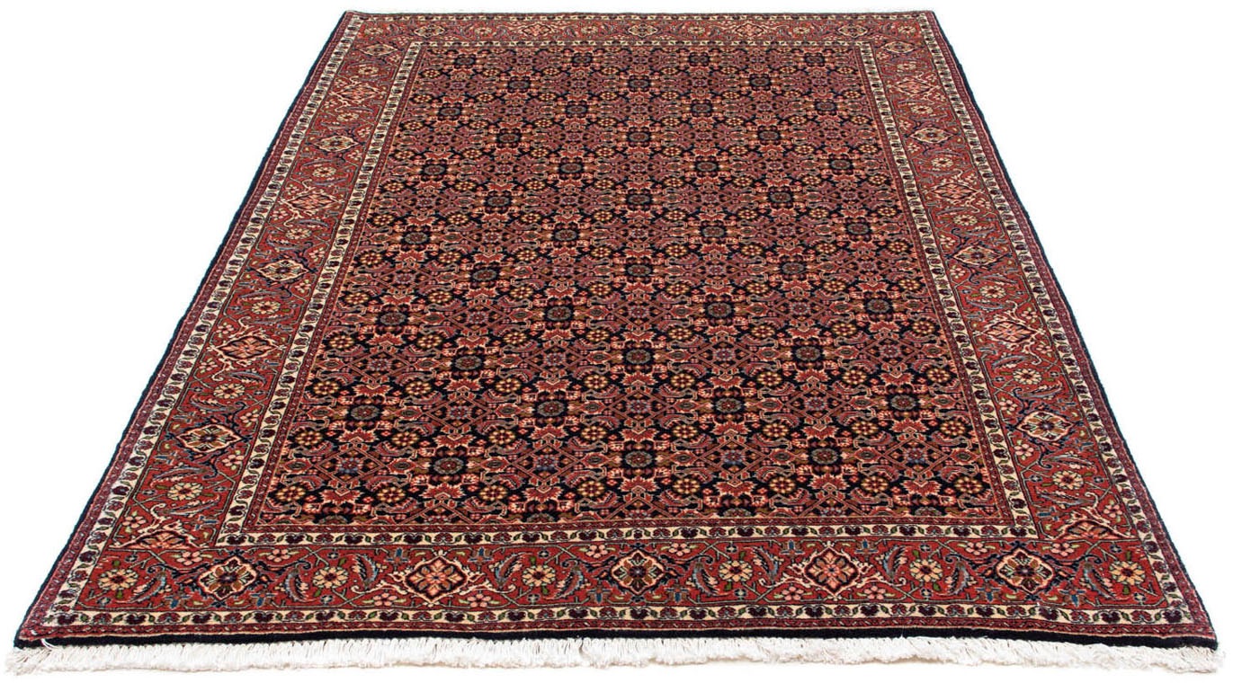 Image of morgenland Wollteppich »Bidjar - Zanjan Stark Gemustert Blu scuro 209 x 140 cm«, rechteckig, 1,5 mm Höhe, Unikat mit Zertifikat bei Ackermann Versand Schweiz