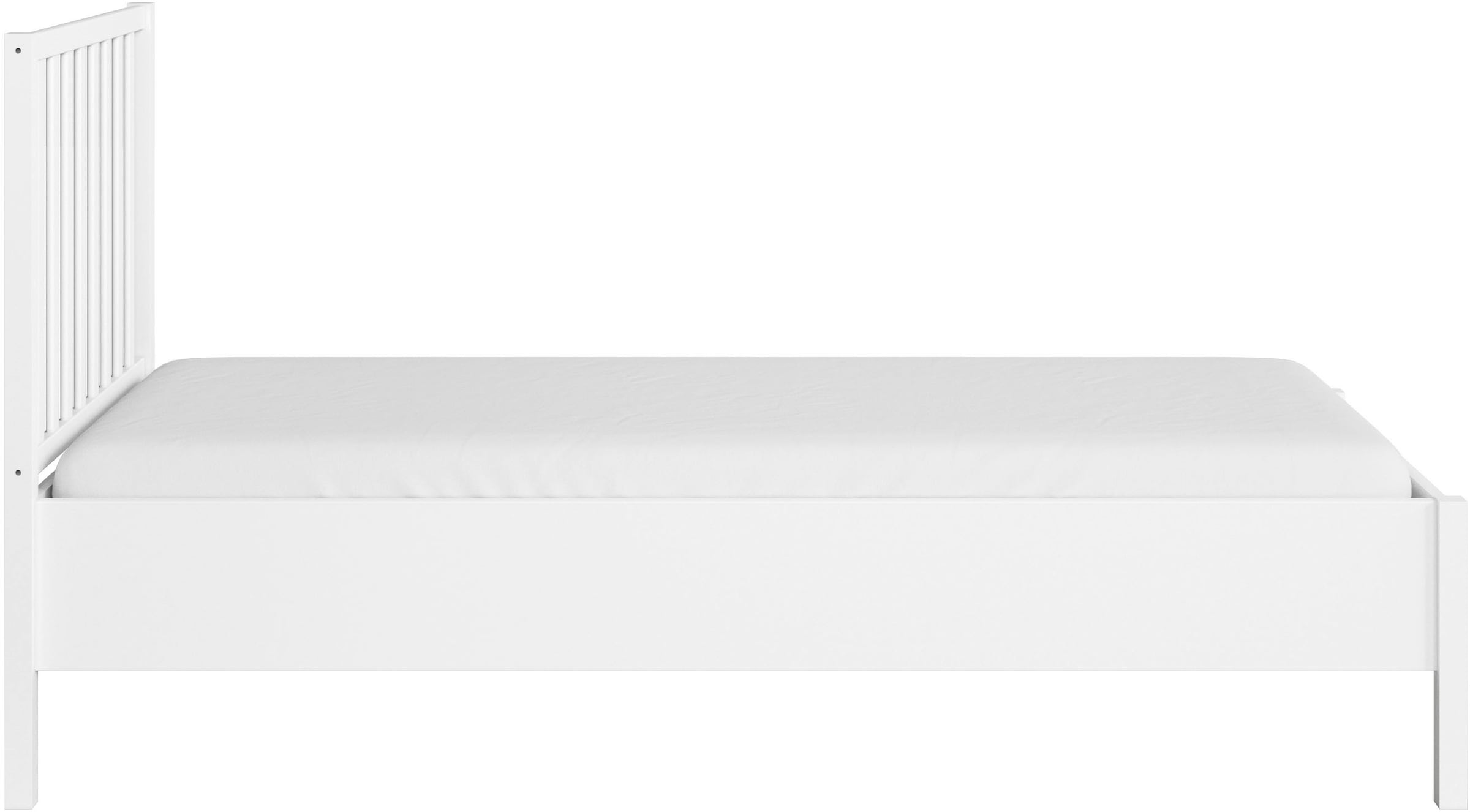 GOODproduct Bettgestell »Schlafzimmermöbel Möbel Landhaus Einzelbett Doppelbett Stauraum YLVA« Breite 90x200 cm oder 140x200 cm,  mit Sprossenkopfteil im Landhausstil MADE IN GERMANY