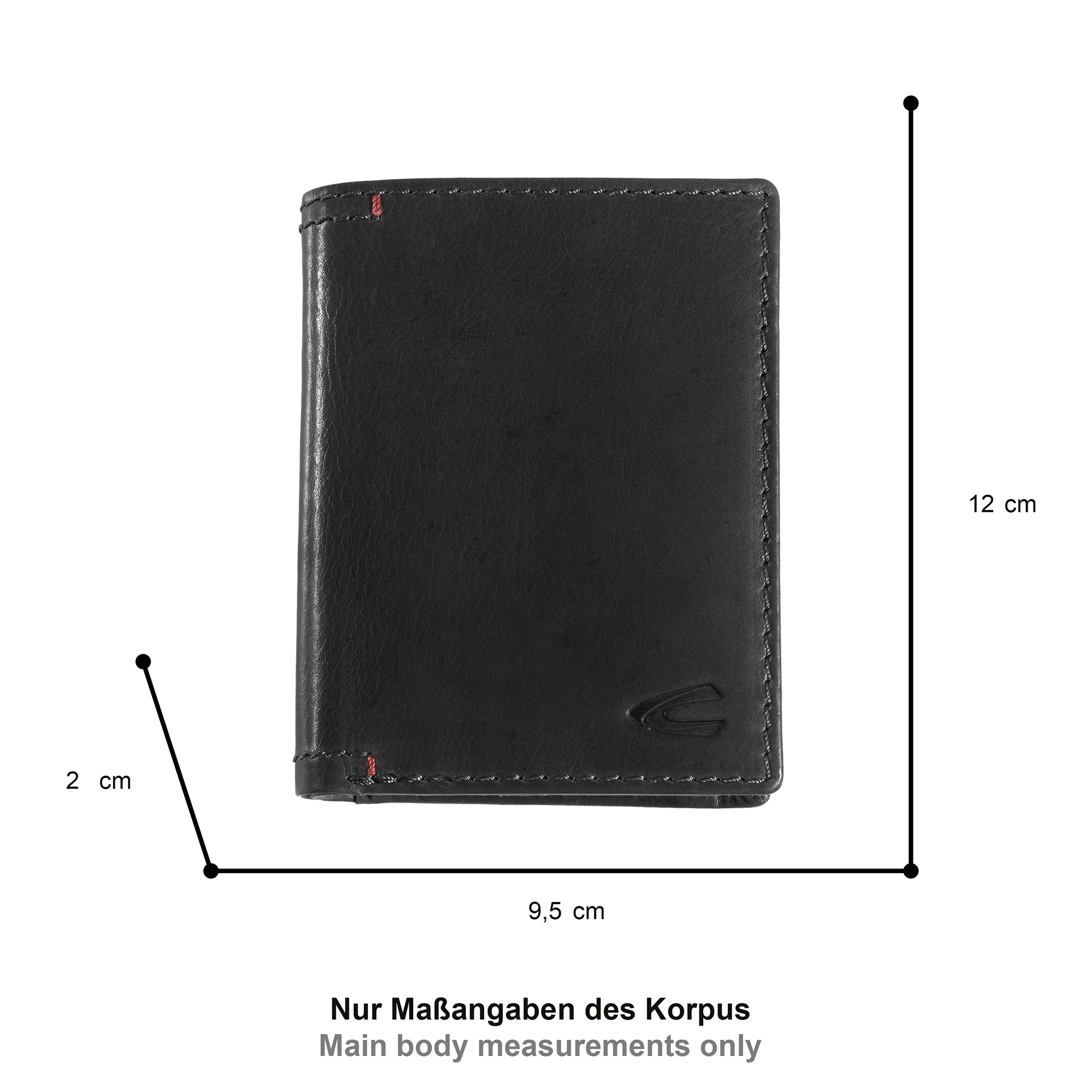 camel active Geldbörse »Salamanca« aus hochwertigem Rindsleder mit kontrastreichem Handstich Detail