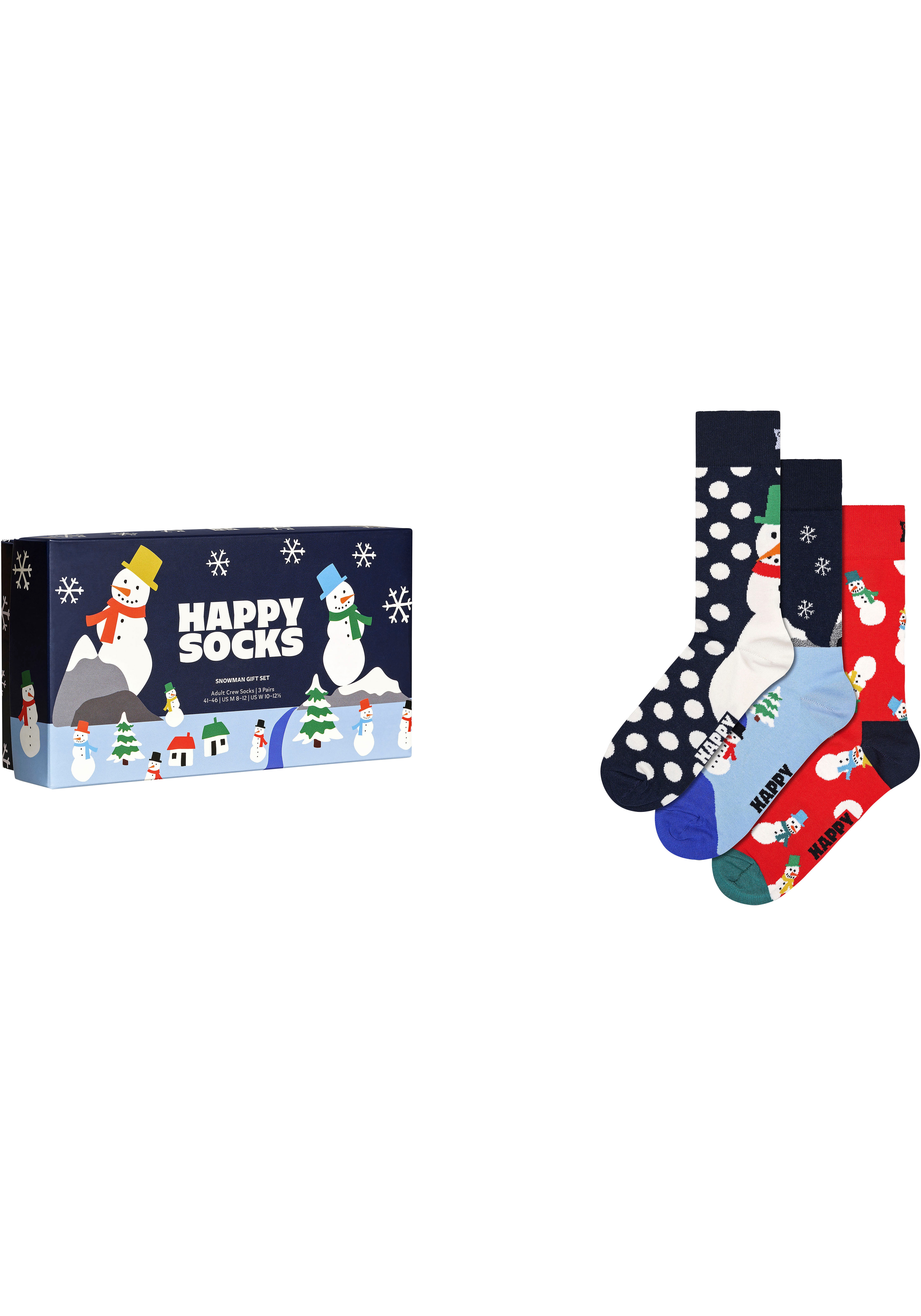 Happy Socks Socken, (3 Paar), Snowman Gift Box-Happy Socks 1