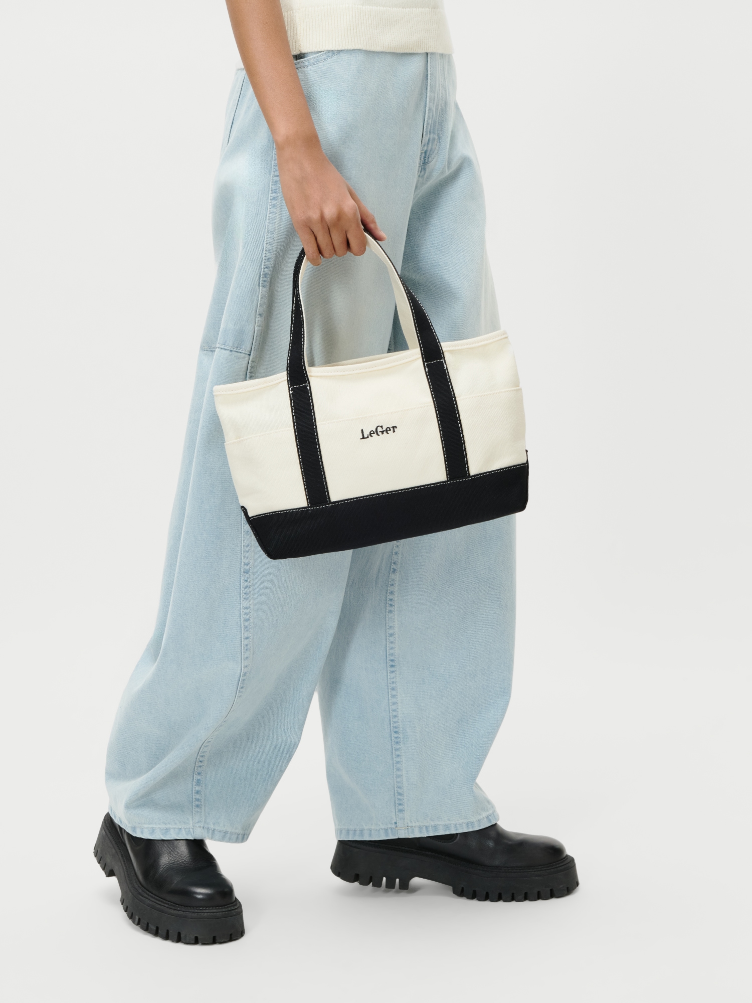 LeGer Shopper »Sheila Bag« Damen Tragetasche mit Kontrastbesatz