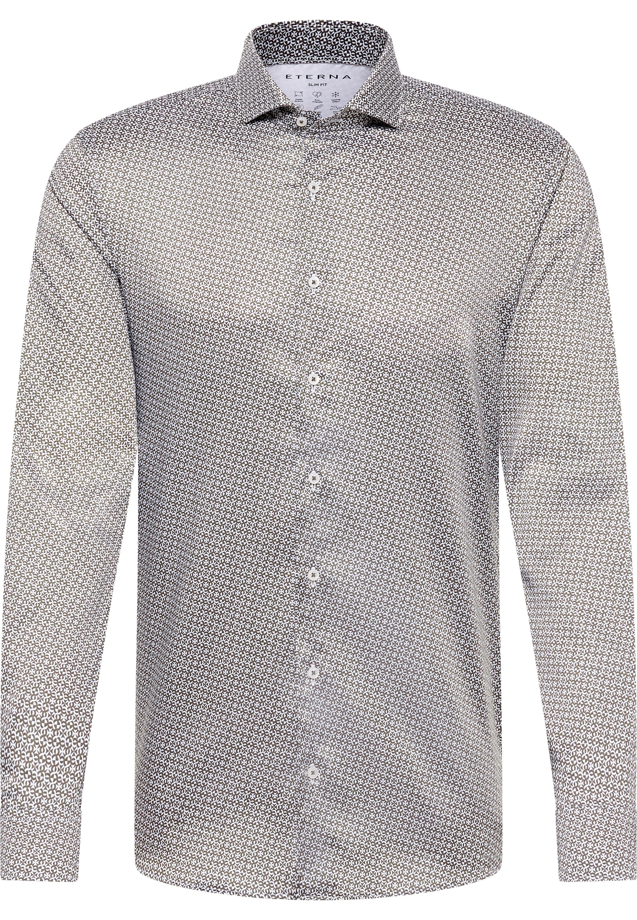 Eterna Langarmhemd »SLIM FIT«, EASY IRON (bügelleicht)