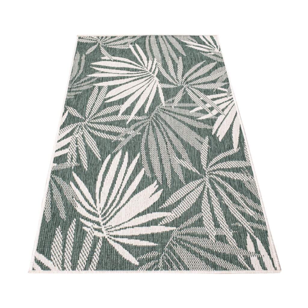 Carpet City Outdoorteppich »DUO RUG 5771« rechteckig 5 mm Höhe Wendeteppich Wetterfest In- & Outdoor, Balkon, Terrasse, Wohnzimmer