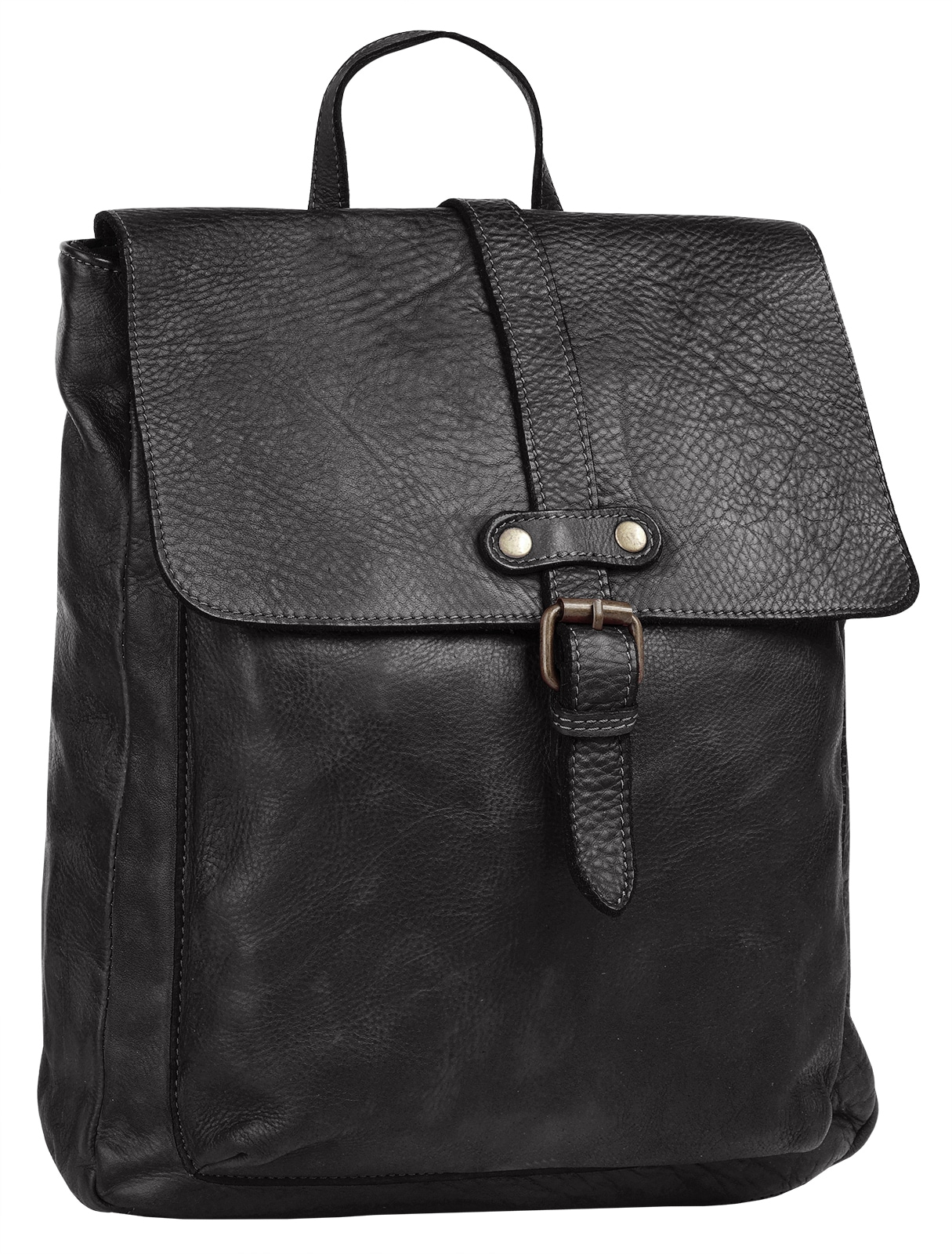 Samantha Look Sac à dos de ville cuir véritable, Made in Italy