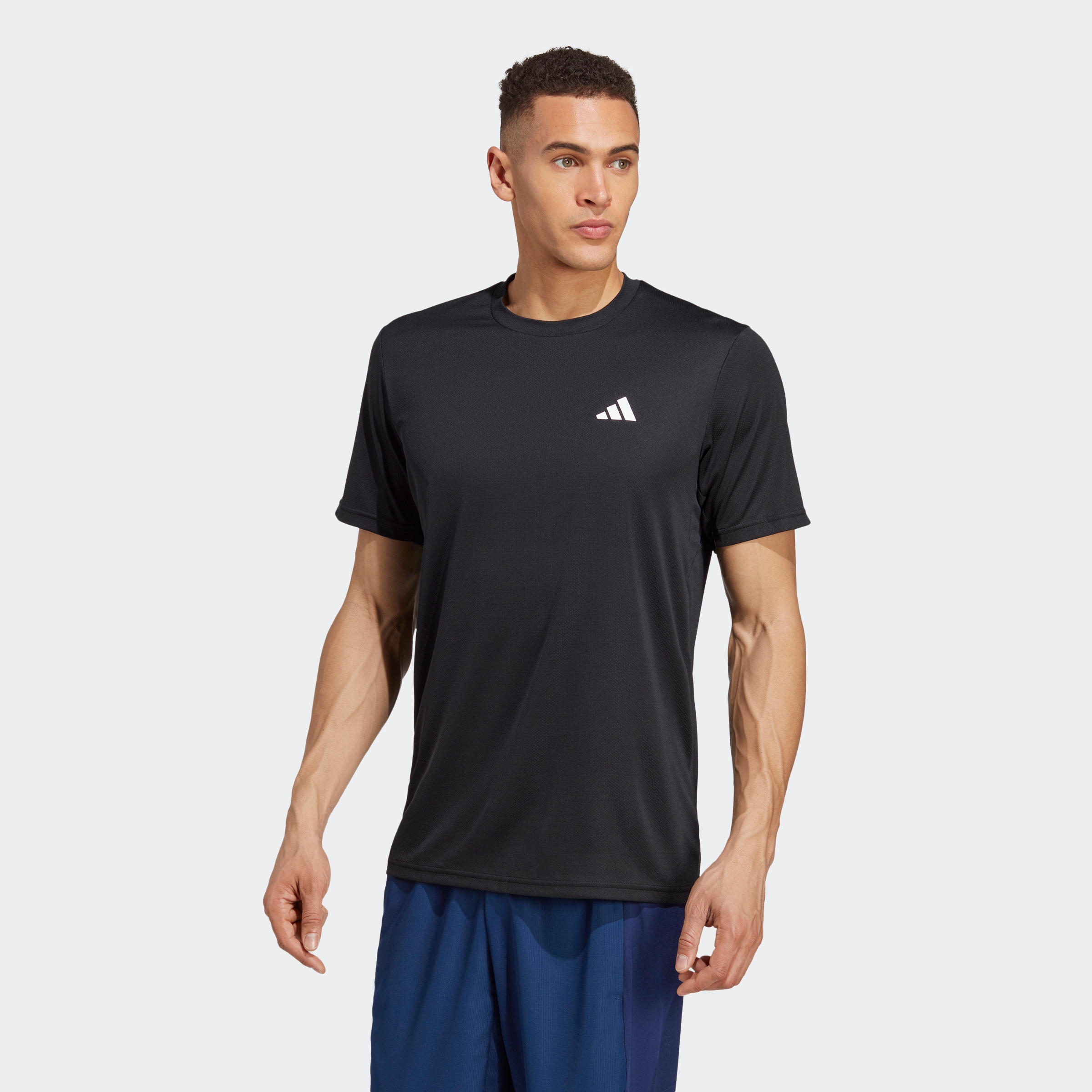Image of adidas Performance T-Shirt "TRAIN ESSENTIALS TRAINING" mit Rundhalsausschnitt, Kurzarmdesign, in Piqueoptik, ohne Verschluss
