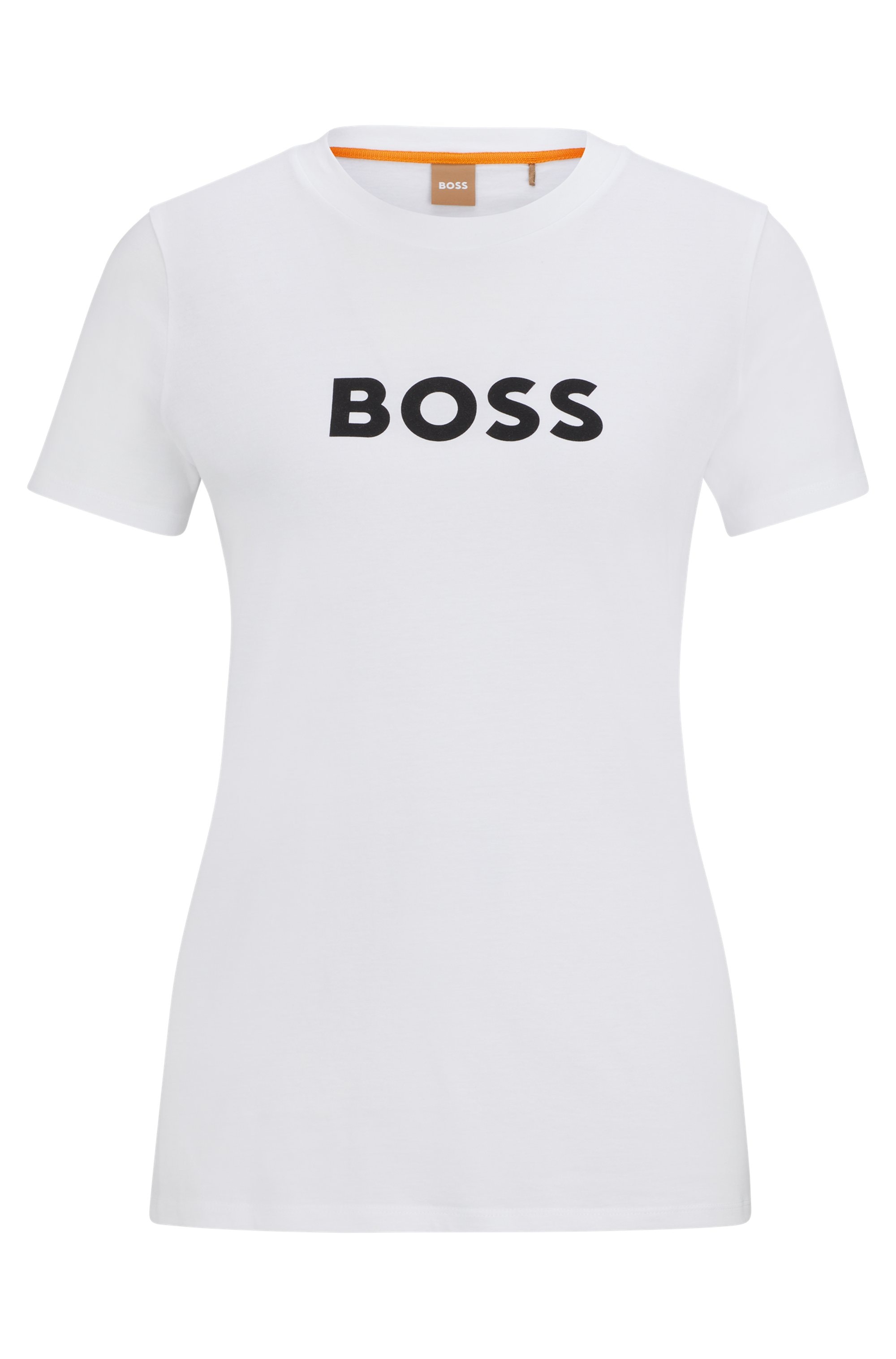 BOSS ORANGE T-Shirt »Elogo Premium Damenmode«, mit BOSS-Schriftzug