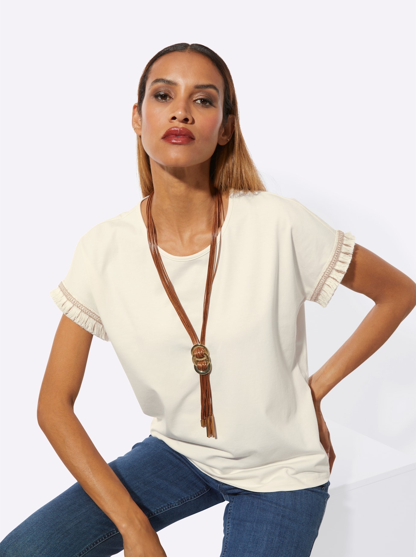 creation L Rundhalsshirt »Shirt« 1 tlg.