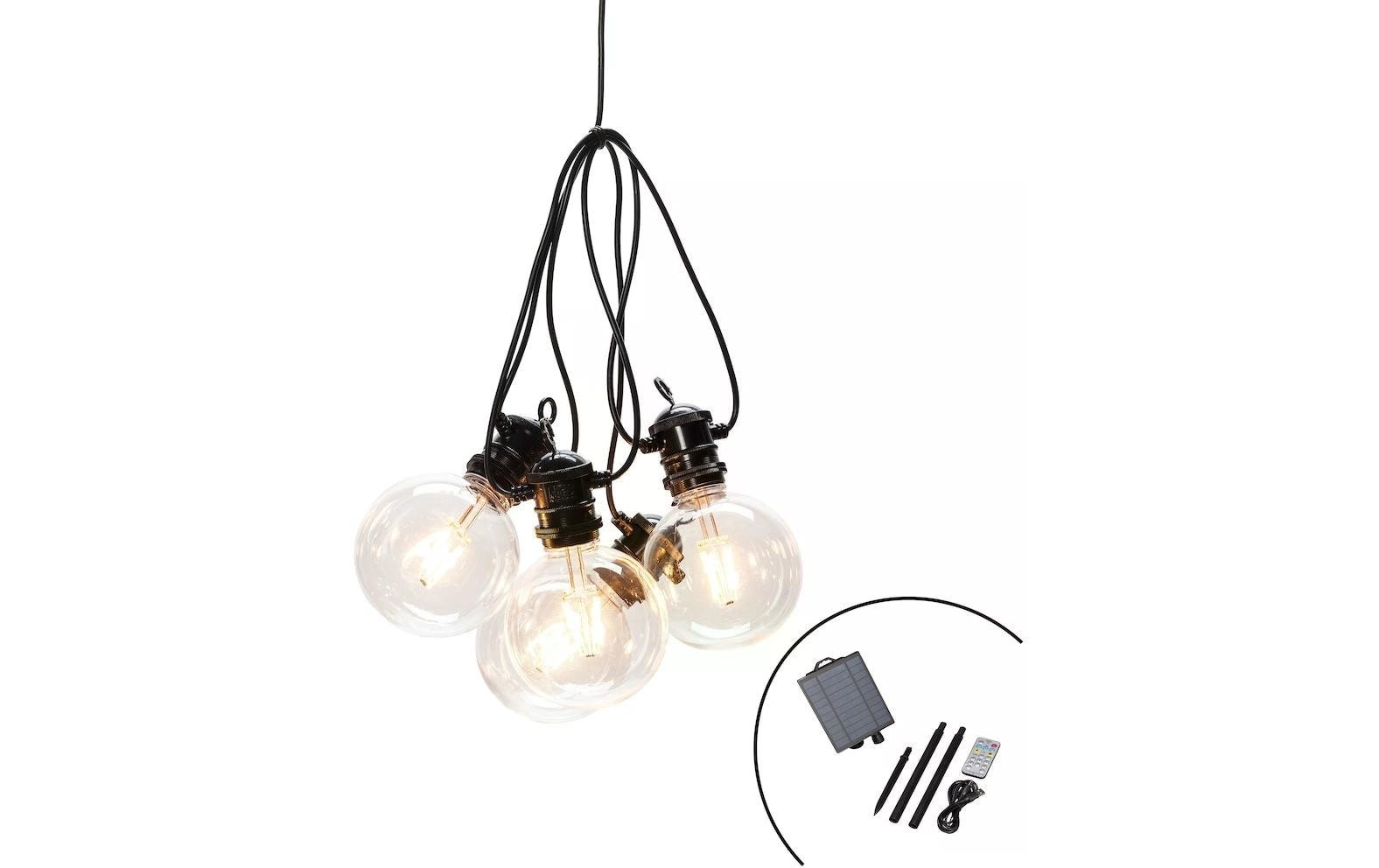 KONSTSMIDE Lichterkette »Solar 2337 10 LEDs Transparent«, 10 St.-flammig