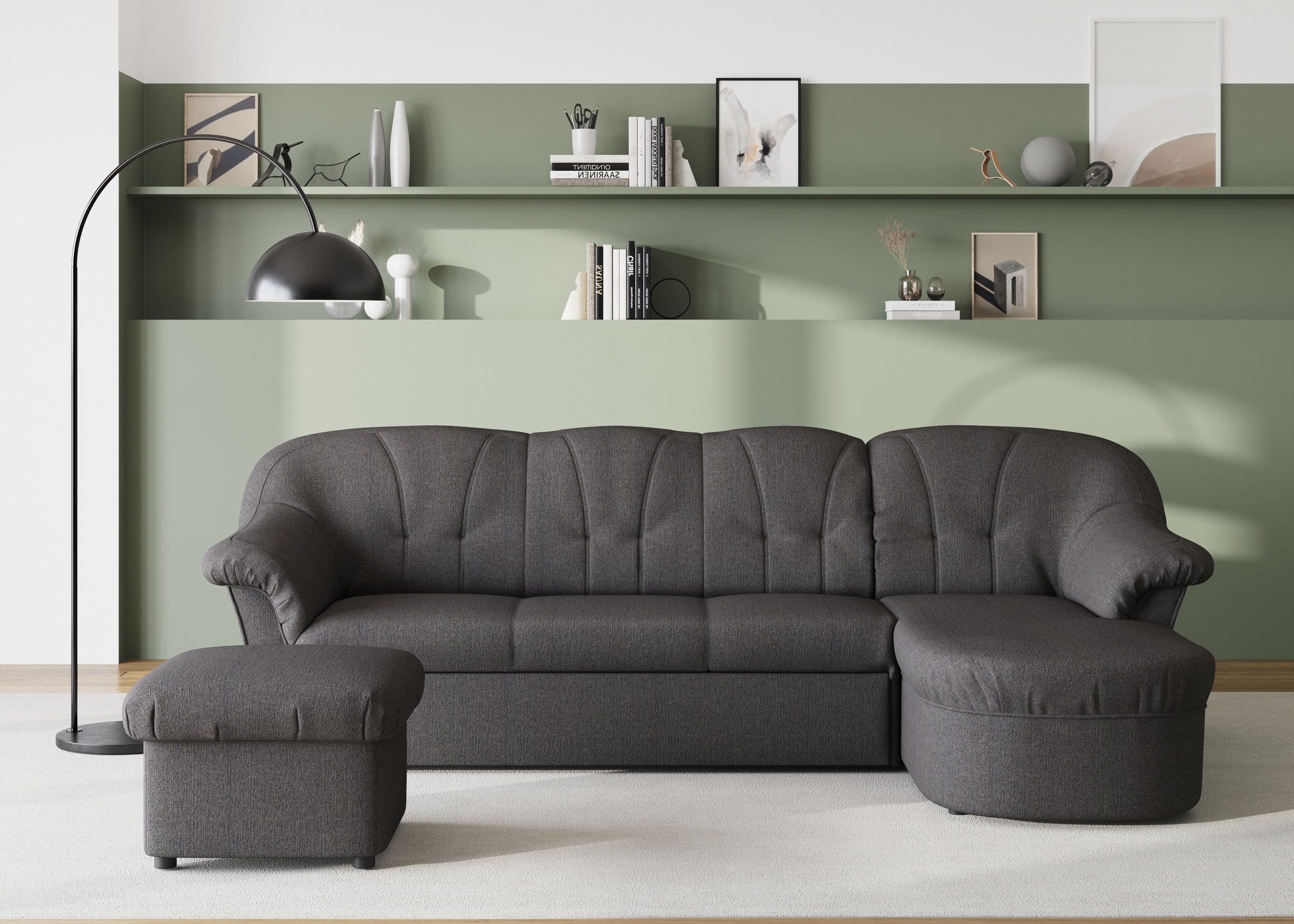 DOMO collection Ecksofa »Pegnitz L-Form«, wahlweise mit Bettfunktion