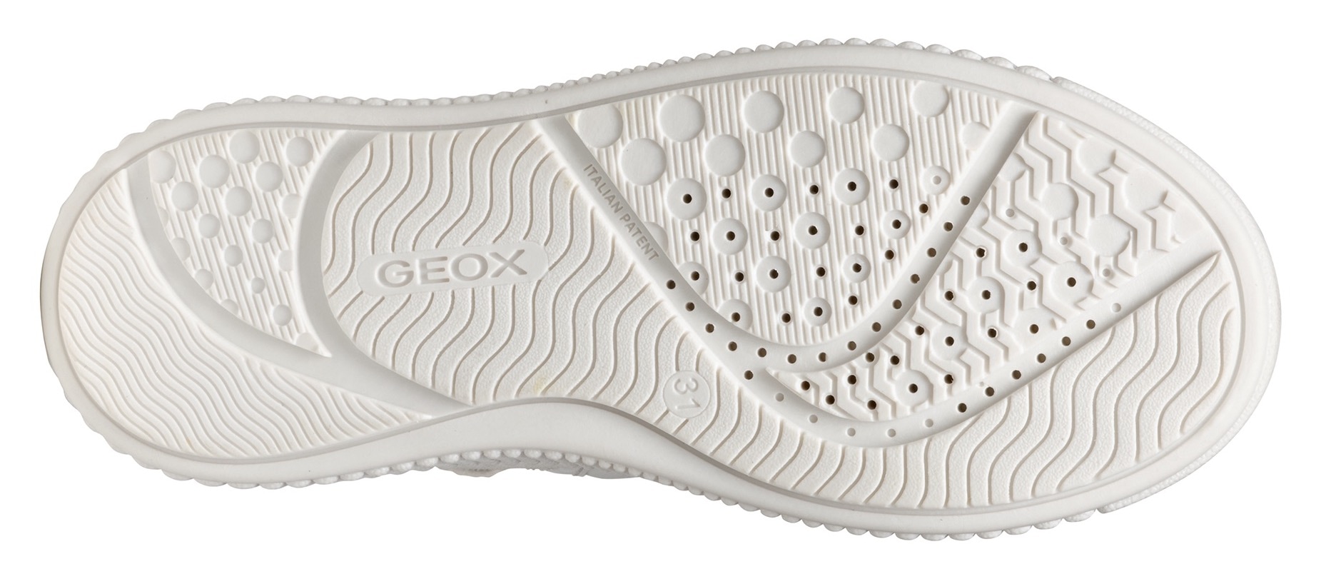 Geox Sneaker »J LAQUINNY GIRL B«, High Top Sneaker, Schnürboots, Freizeitschuh mit Reissverschluss