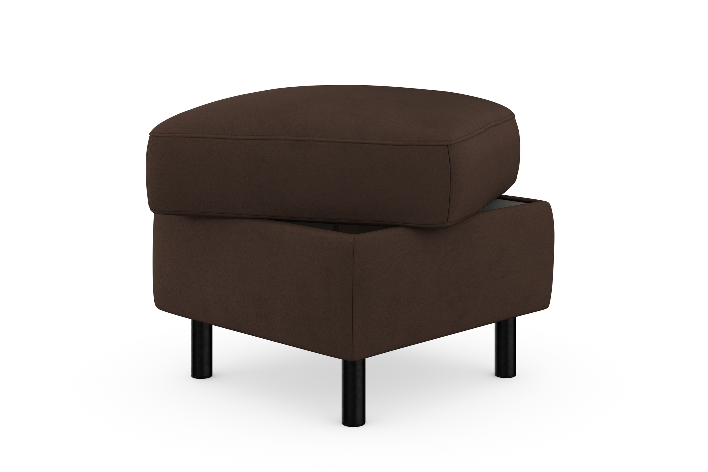 sit&more Stauraumhocker »Sinatra«, Sitzfläche ist abnehmbar, mattschwarze Metallfüsse
