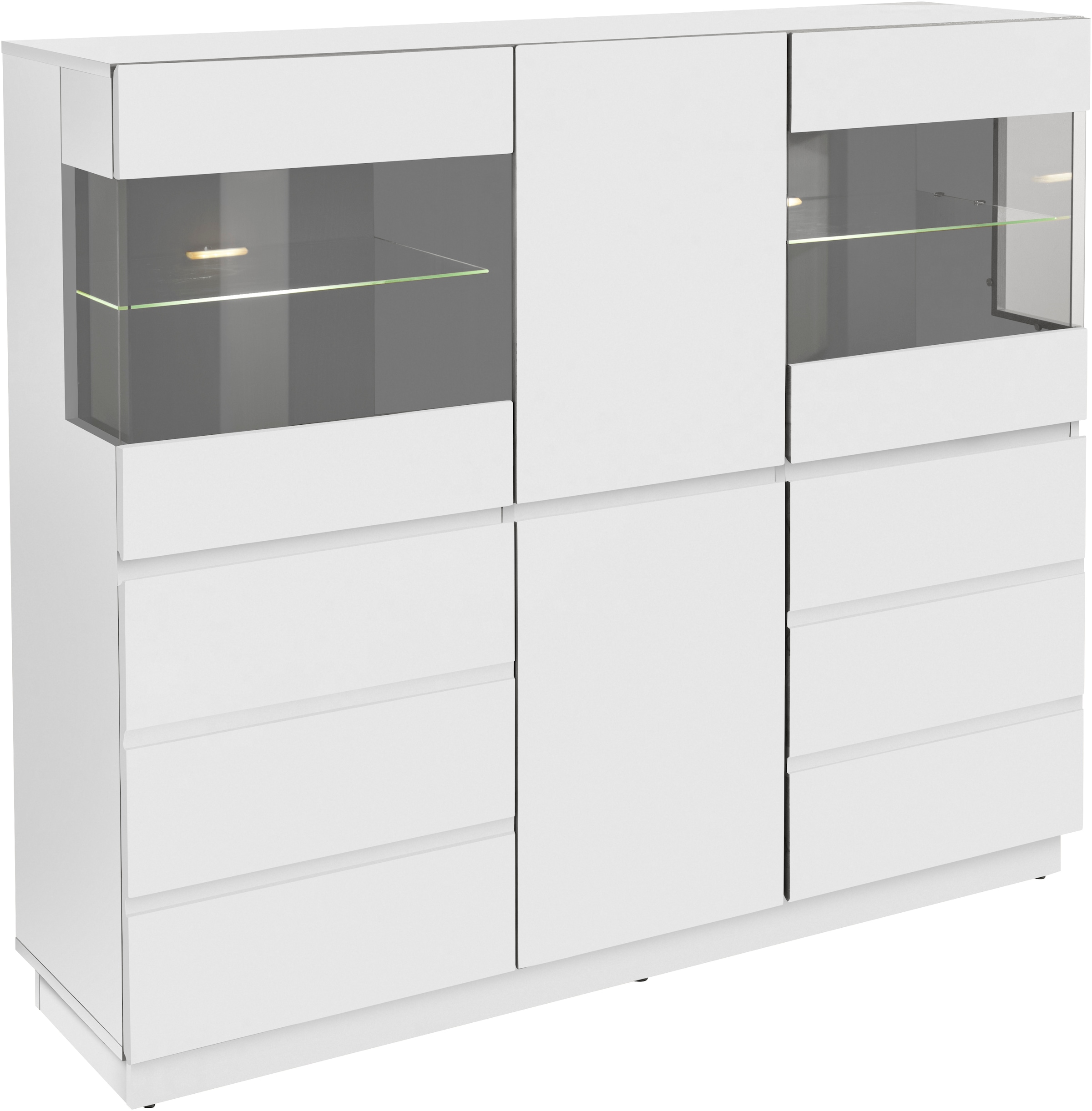 Home affaire Highboard »Laima«, Vitrine, Breite 140 cm