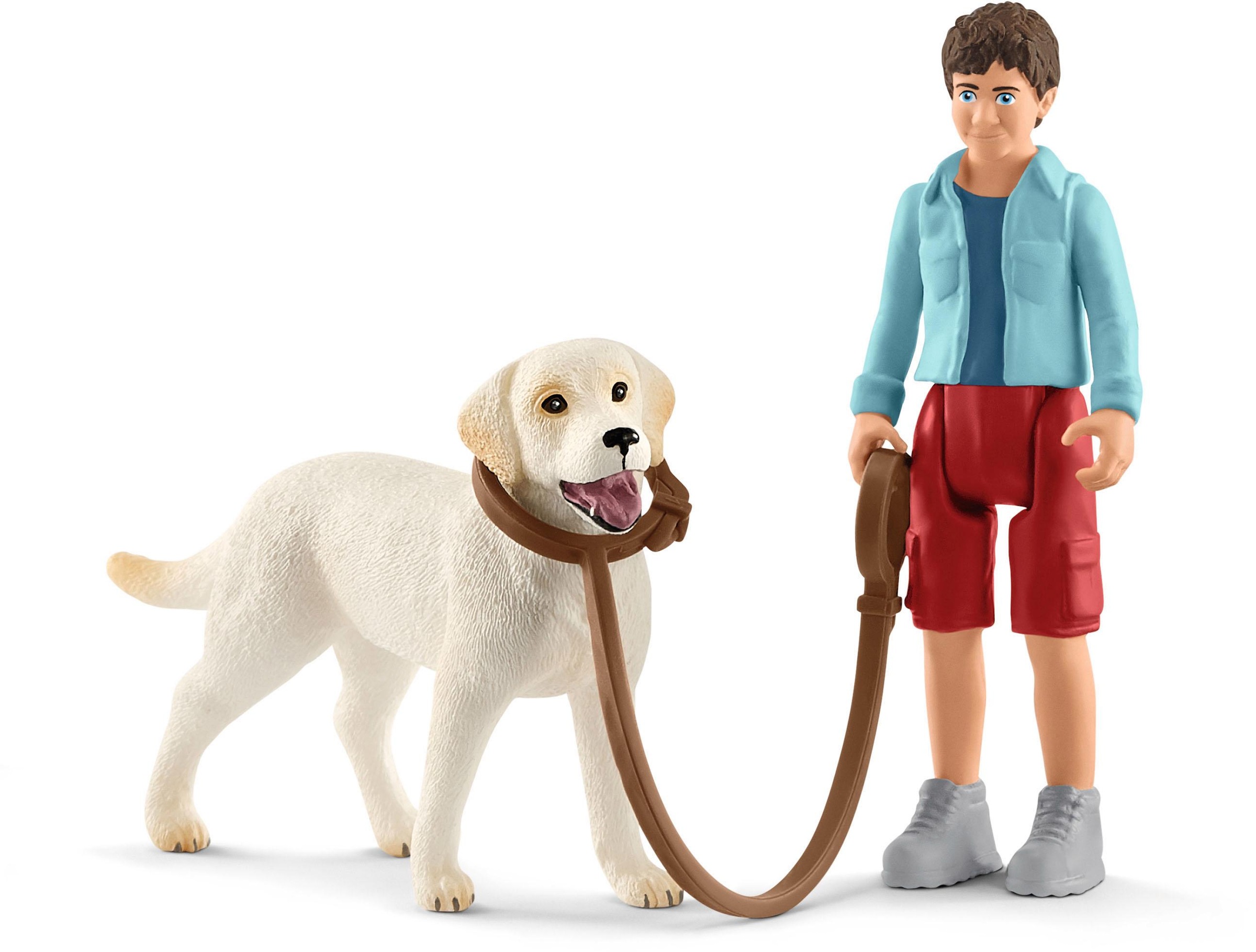 Image of Schleich® Spielfigur »Farm World, Spaziergang mit Labrador Retriever (42478)« bei Ackermann Versand Schweiz