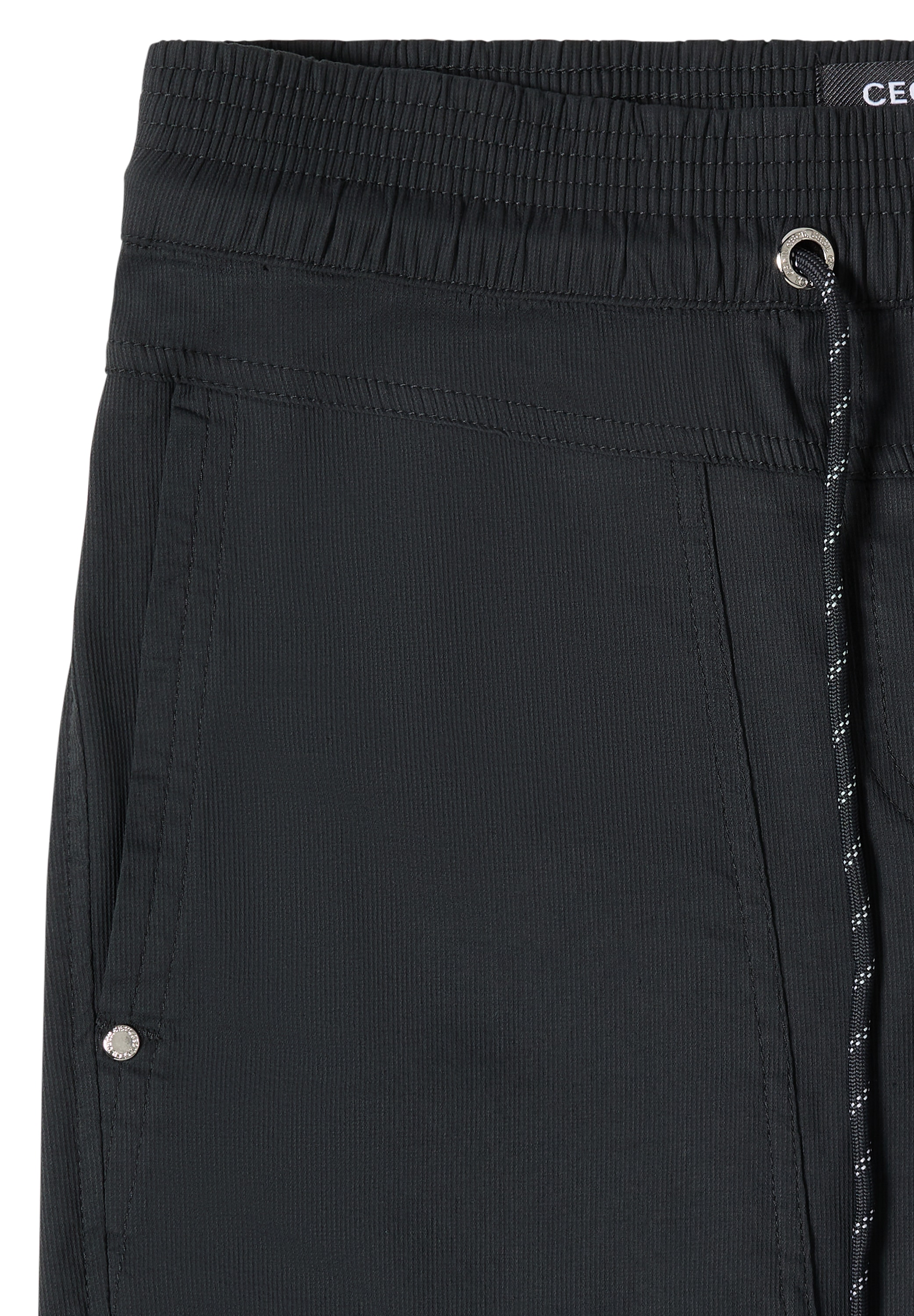 Cecil Stoffhose  Elastikbund, feines Streifemuster, Loose Fit