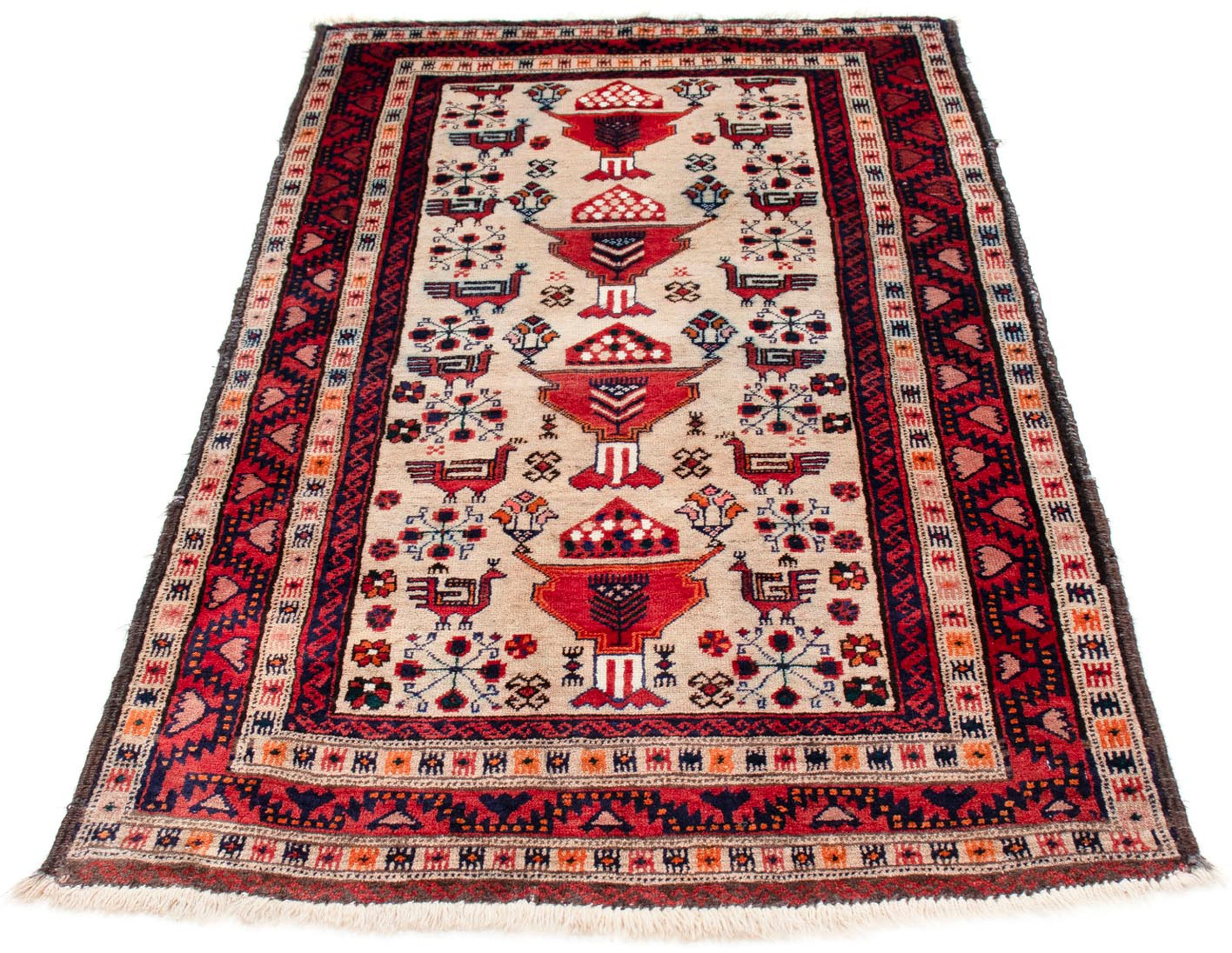 Image of morgenland Orientteppich »Belutsch - 181 x 91 cm - beige«, rechteckig, 8 mm Höhe, Wohnzimmer, Handgeknüpft, Einzelstück mit Zertifikat bei Ackermann Versand Schweiz