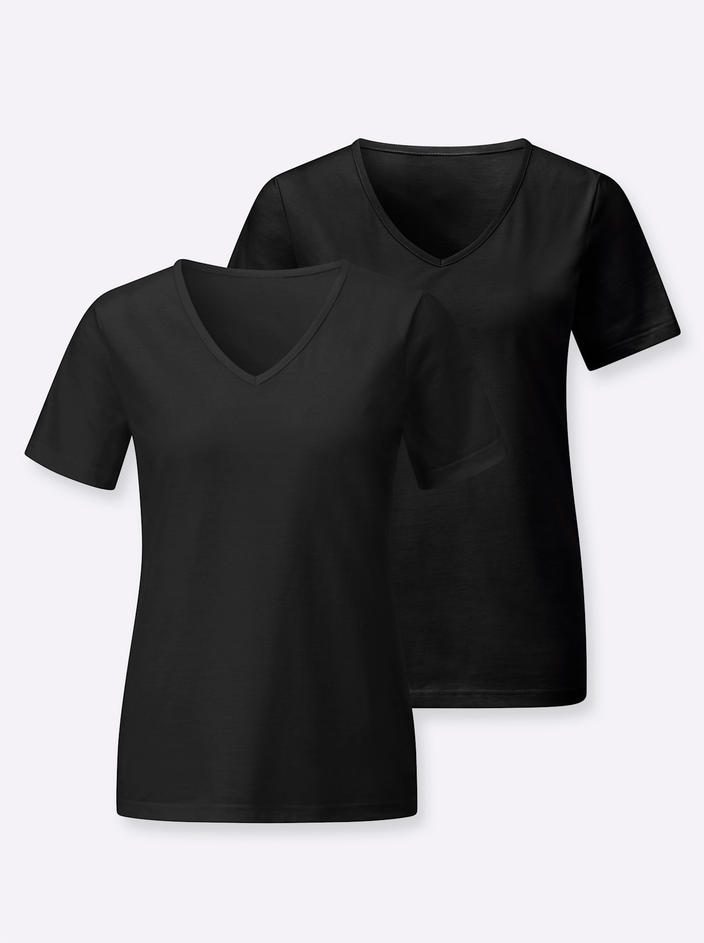 Casual Looks Kurzarmshirt "2er-Pack Shirts" 2 tlg.