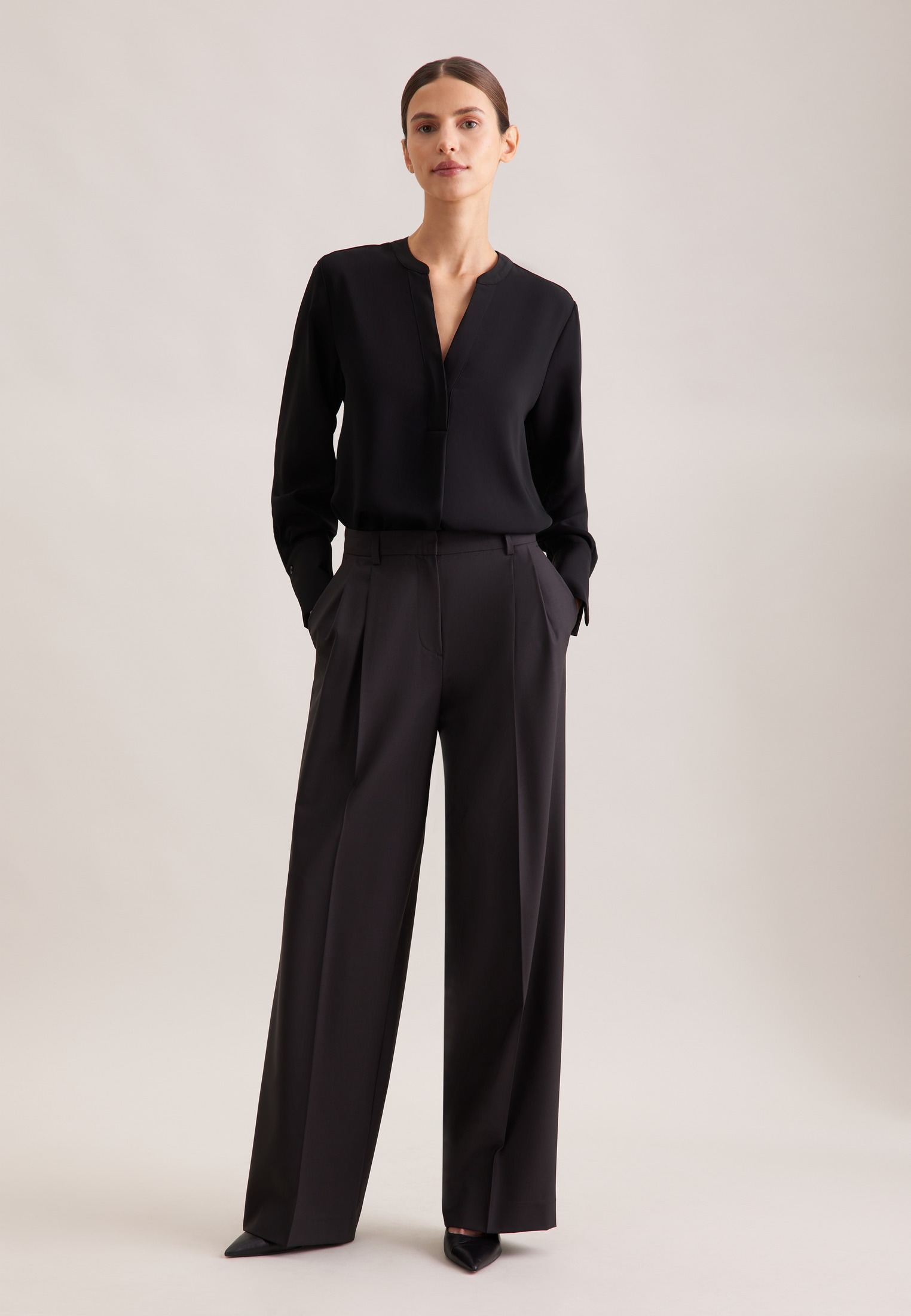 seidensticker Blouse classique »Schwarze Rose«, Tunika Uni
