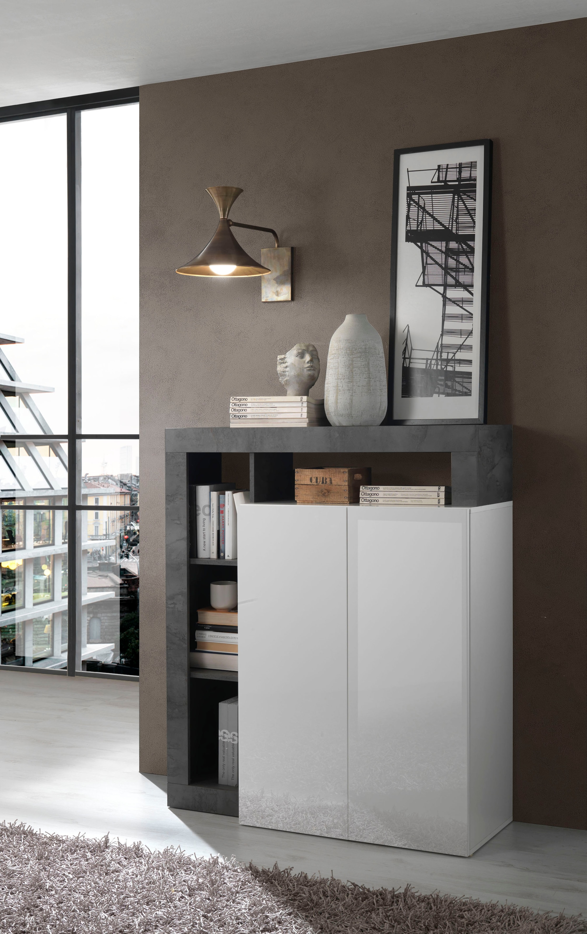 INOSIGN Highboard »Hamburg«, Breite 108 cm