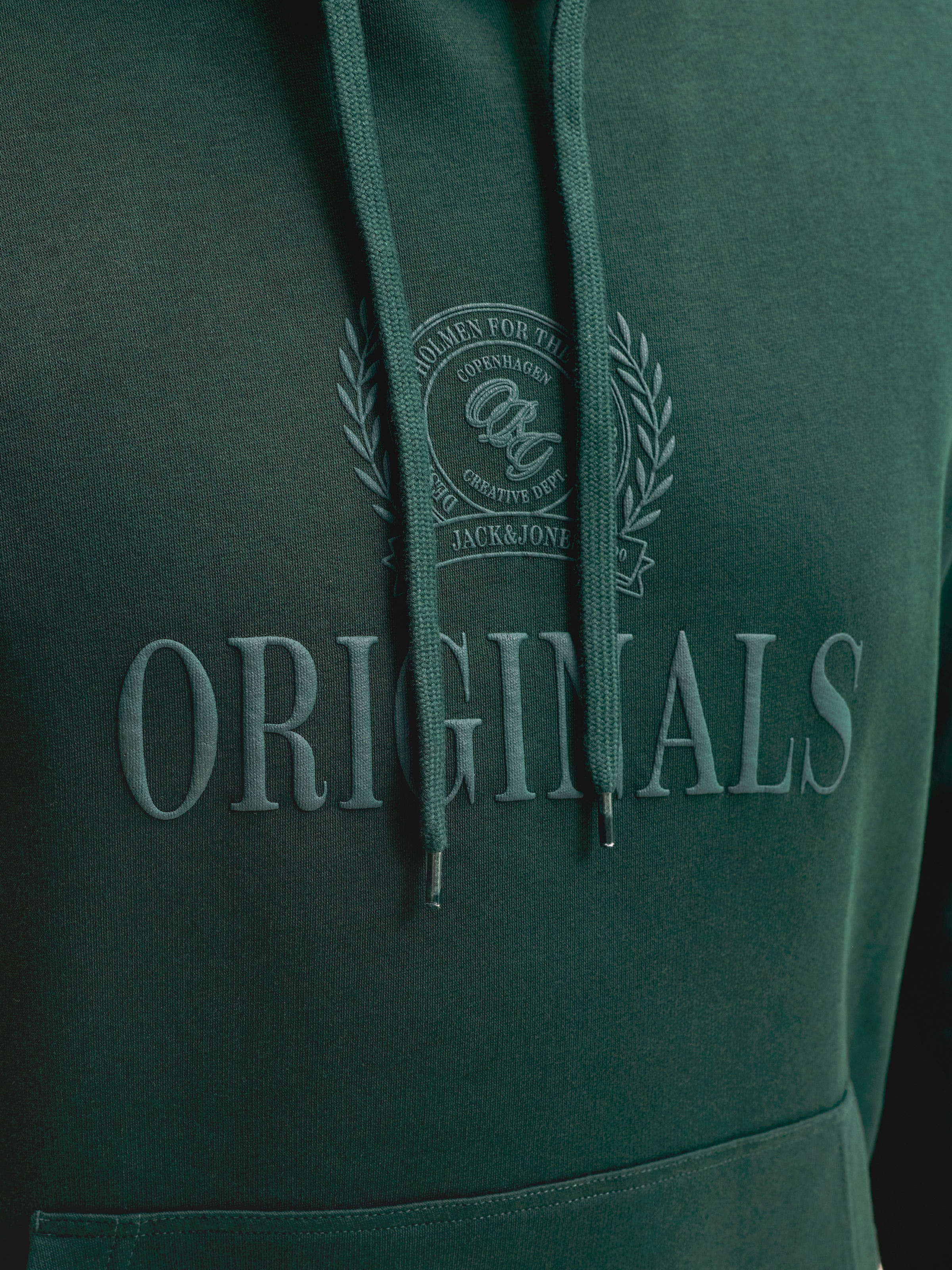 Jack & Jones PlusSize Sweat à capuche »JORFREDERIKSBERG MONOGRAM SWEAT HOOD PLS«, mélange coton, coupe régulière
