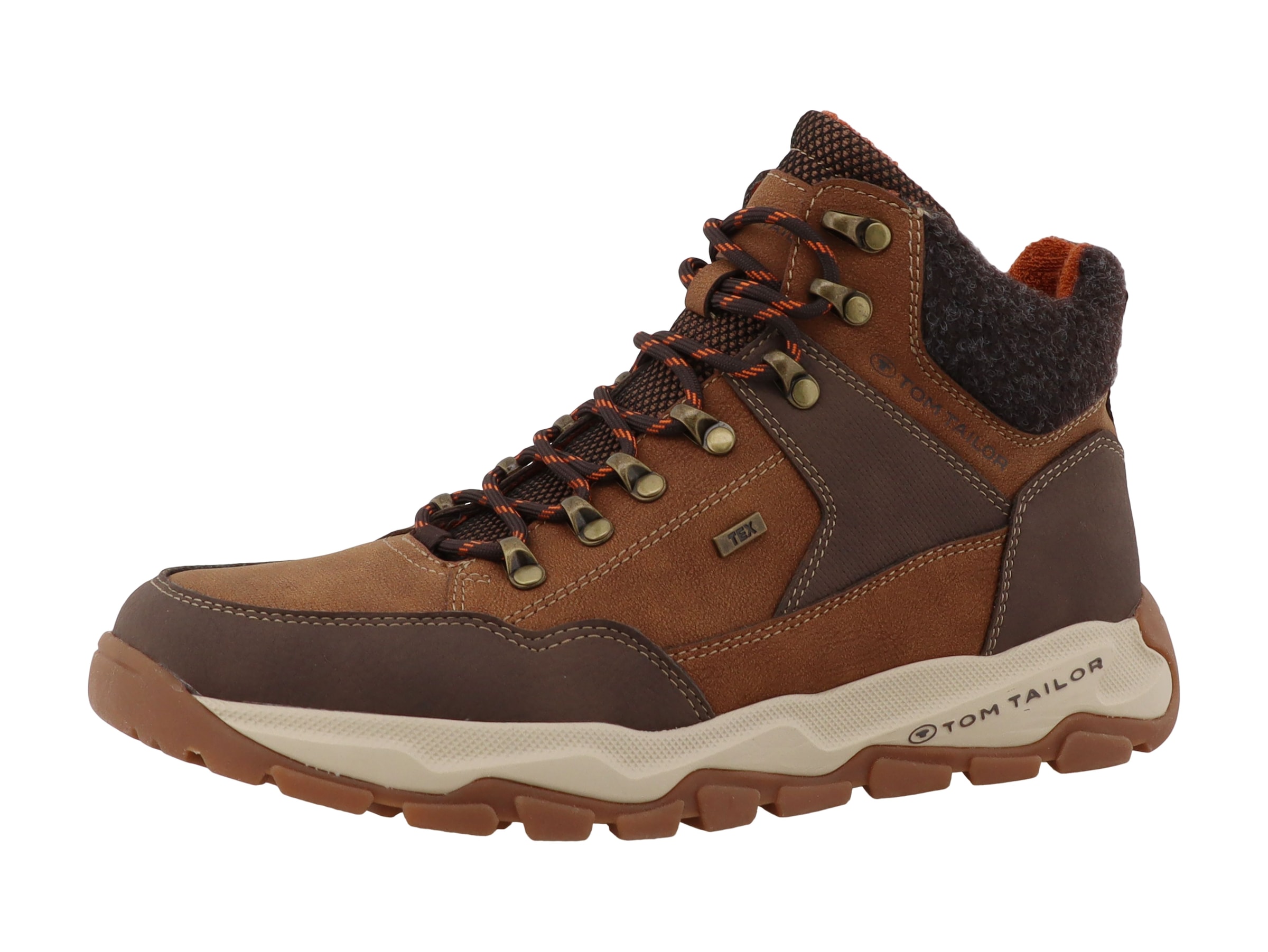 Image of TOM TAILOR Schnürboots Schnürer im Bergsteiger-Look, mit Kontrastbesatz