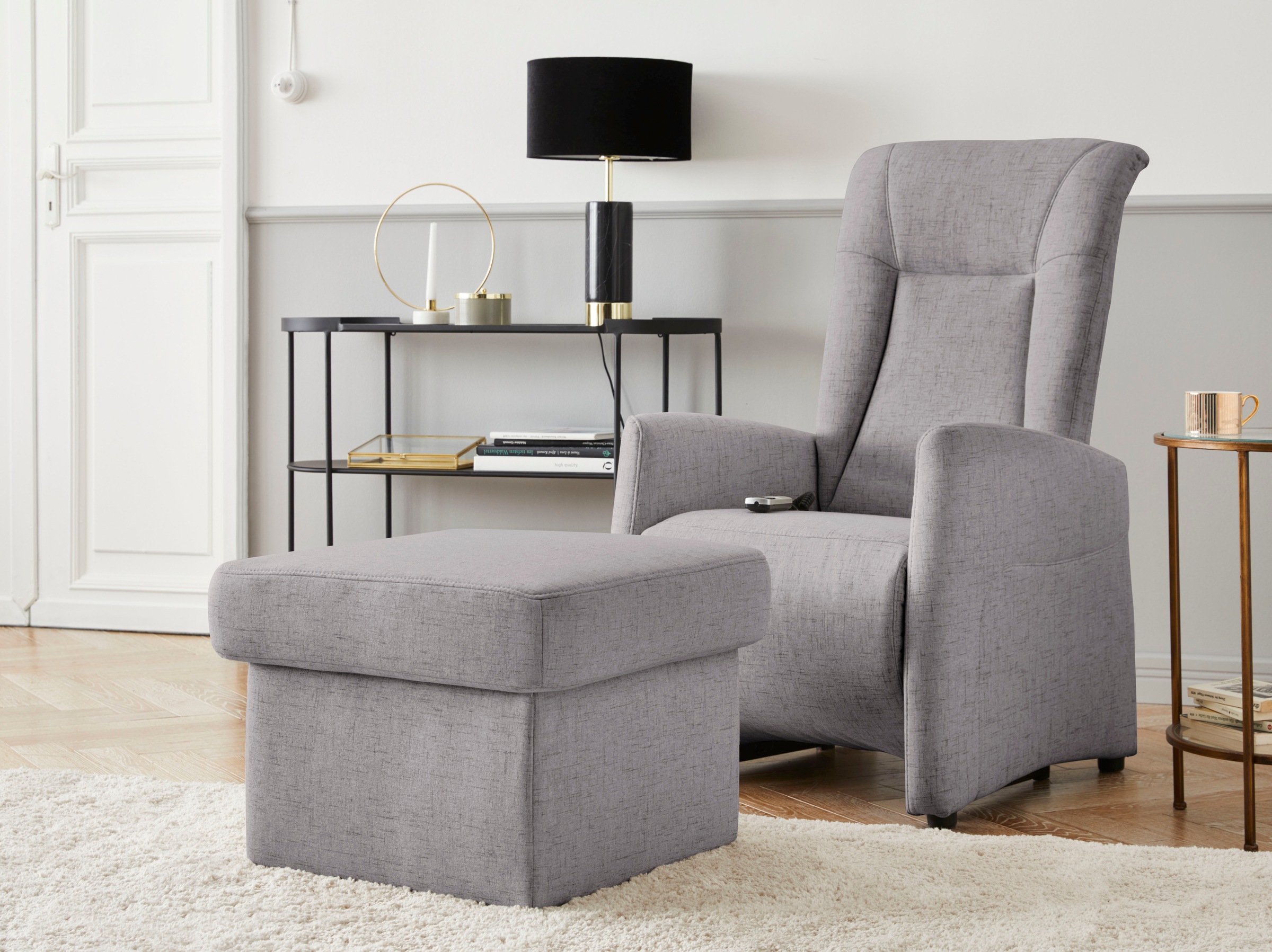 sit&more Tabouret de rangement »Melissa« klassisches Design, optional in dem mit Wasser zu reinigendem Bezug