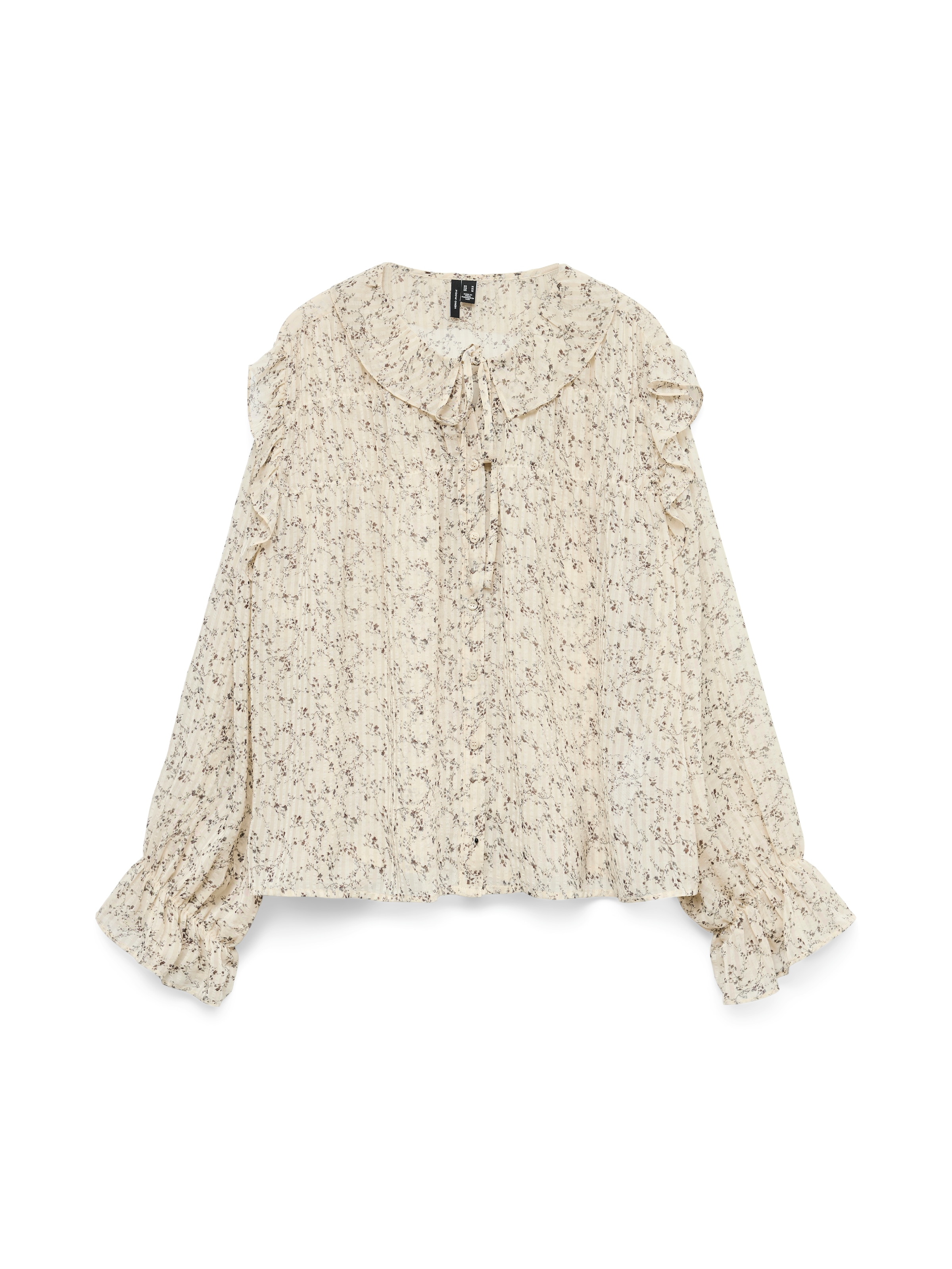 Vero Moda Rüschenbluse »VMPETRA LS SHIRT WVN GA NOOS«