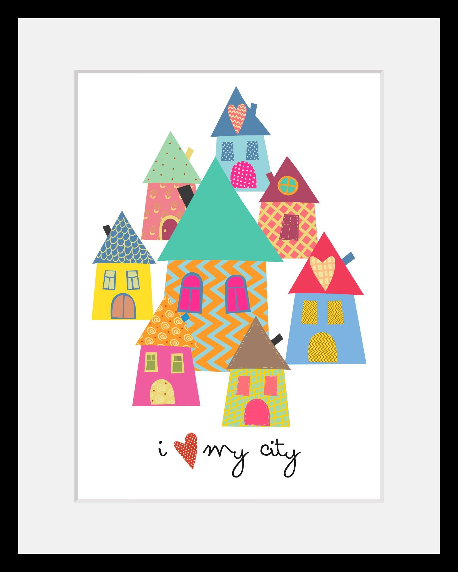 Image of Home affaire Bild »Häuser«, mit Rahmen bei Ackermann Versand Schweiz