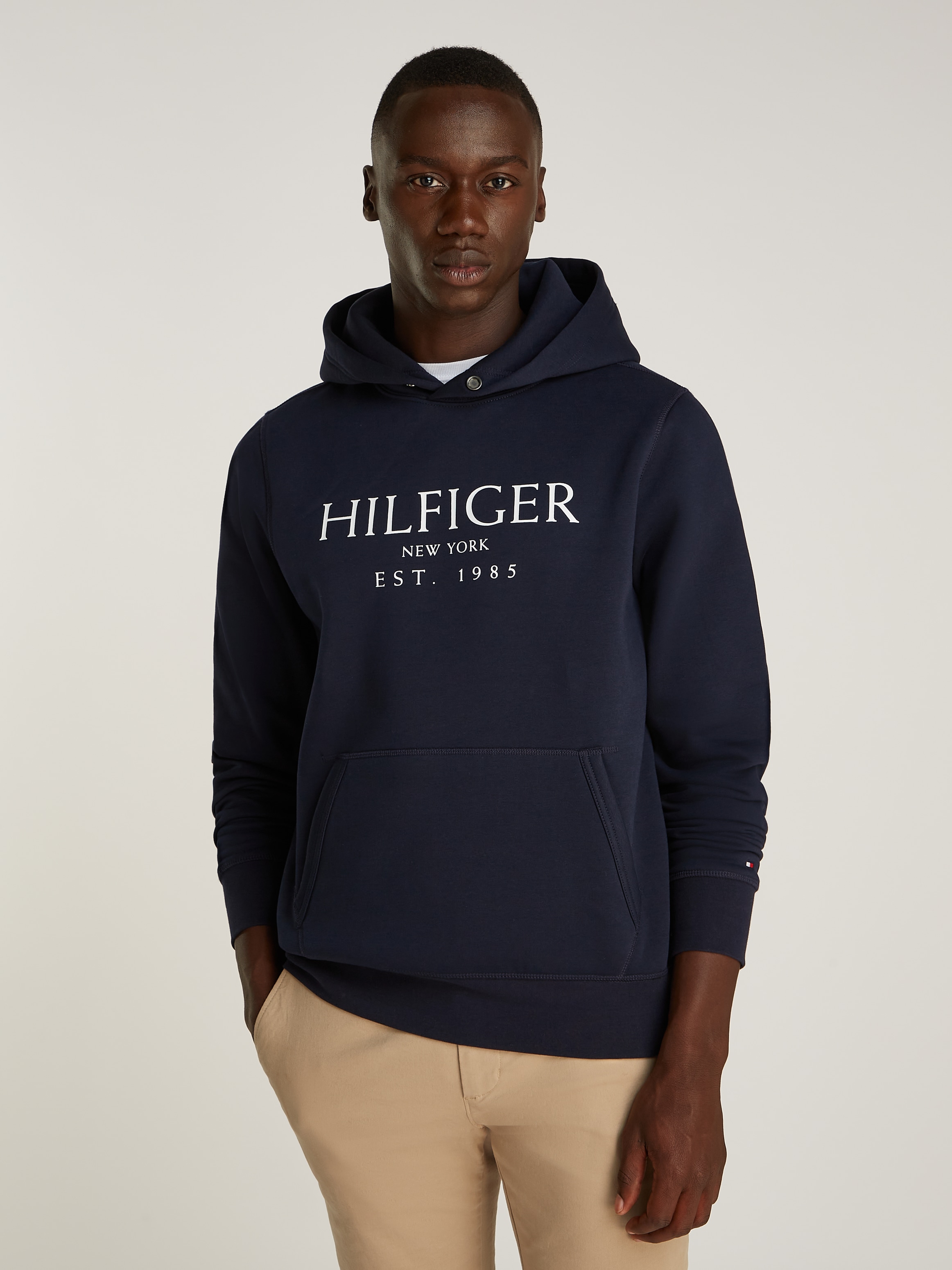 Hoodie »BIG HILFIGER HOODY«, mit kontrastfarbenen Print