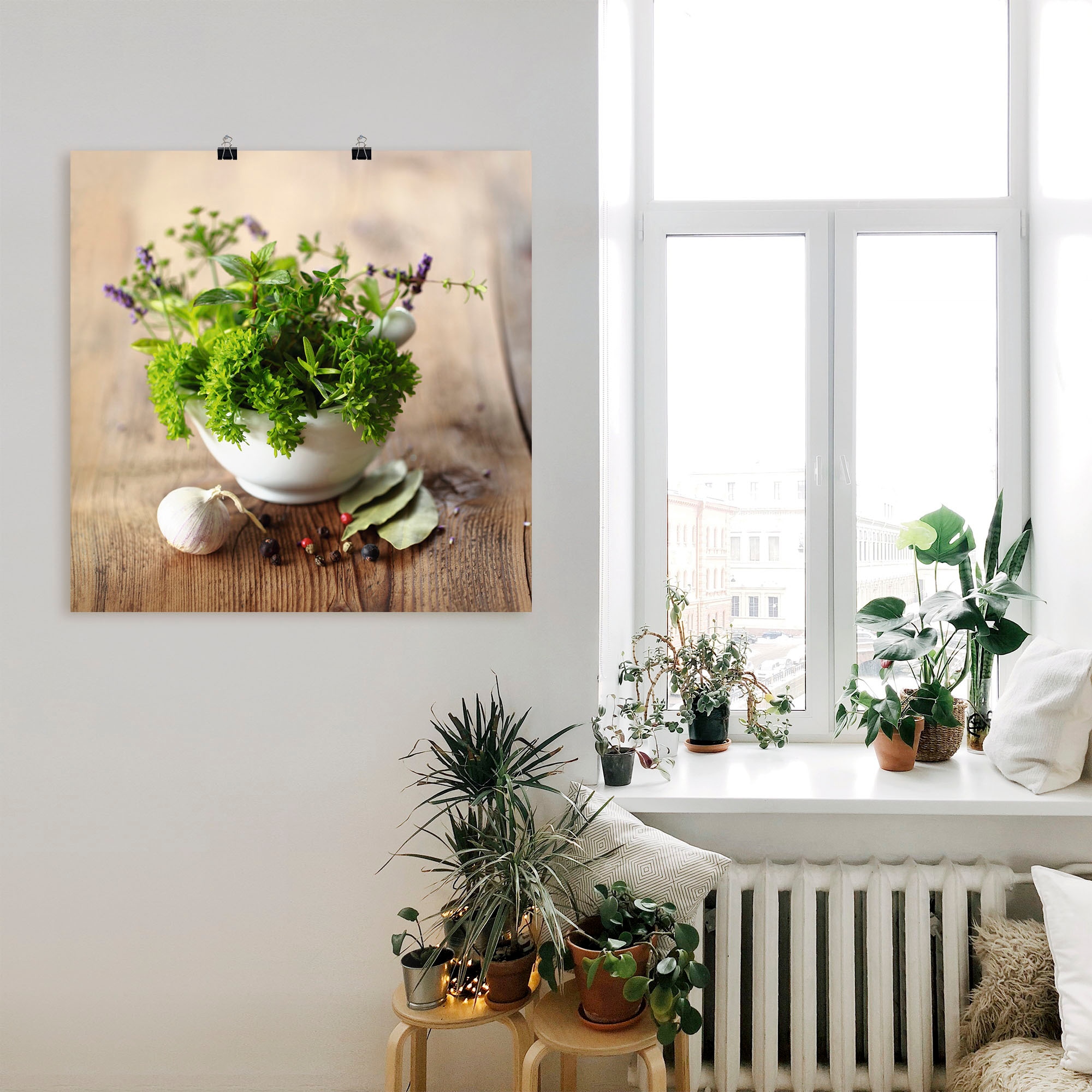 Artland Wandbild »Verschiedene Kräuter - Küche« Arrangements 1 Stk. tlg. als Alubild, Leinwandbild, Poster in verschied. Grössen