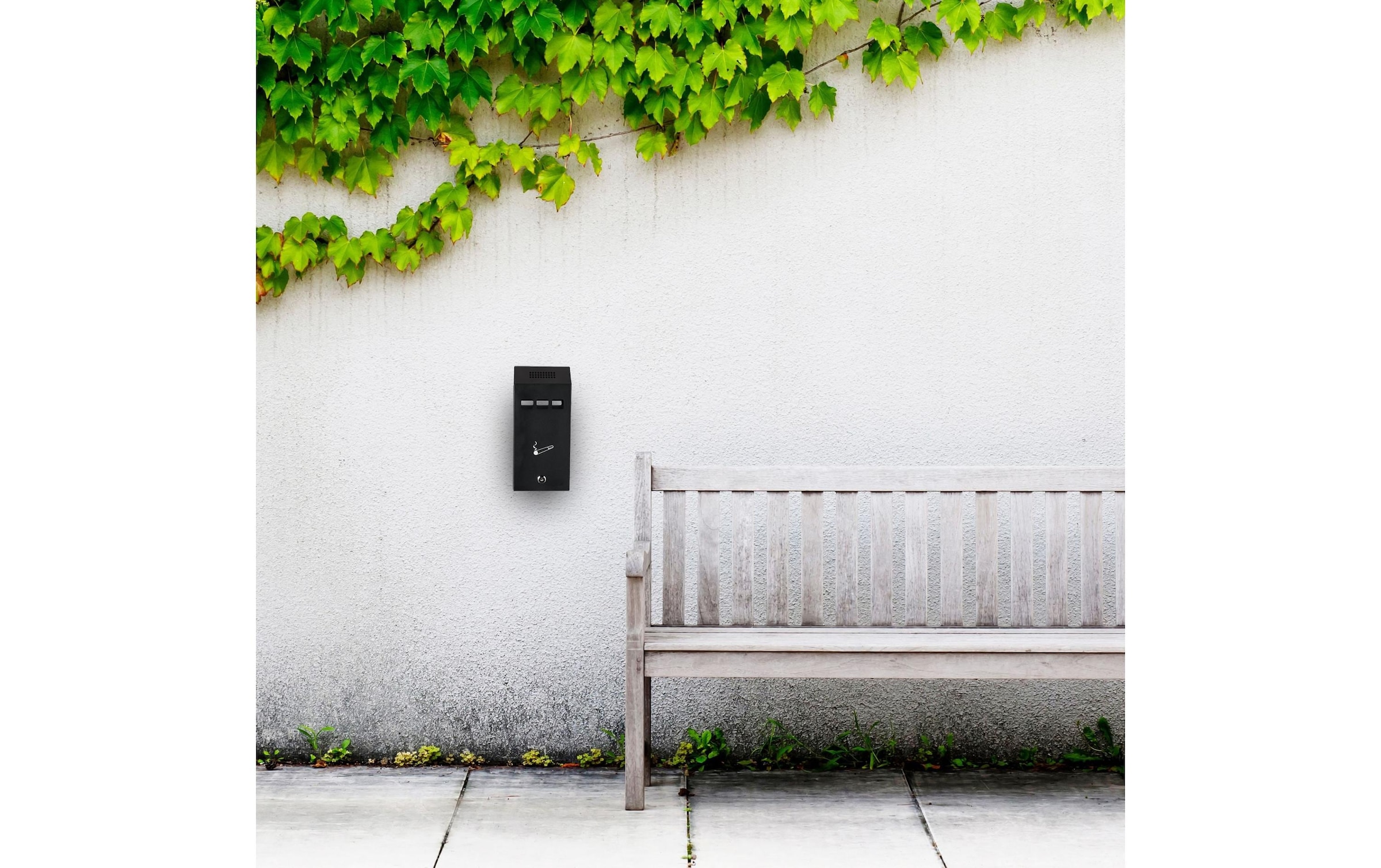 relaxdays Aschenbecher »Schwarz« 1 Behälter