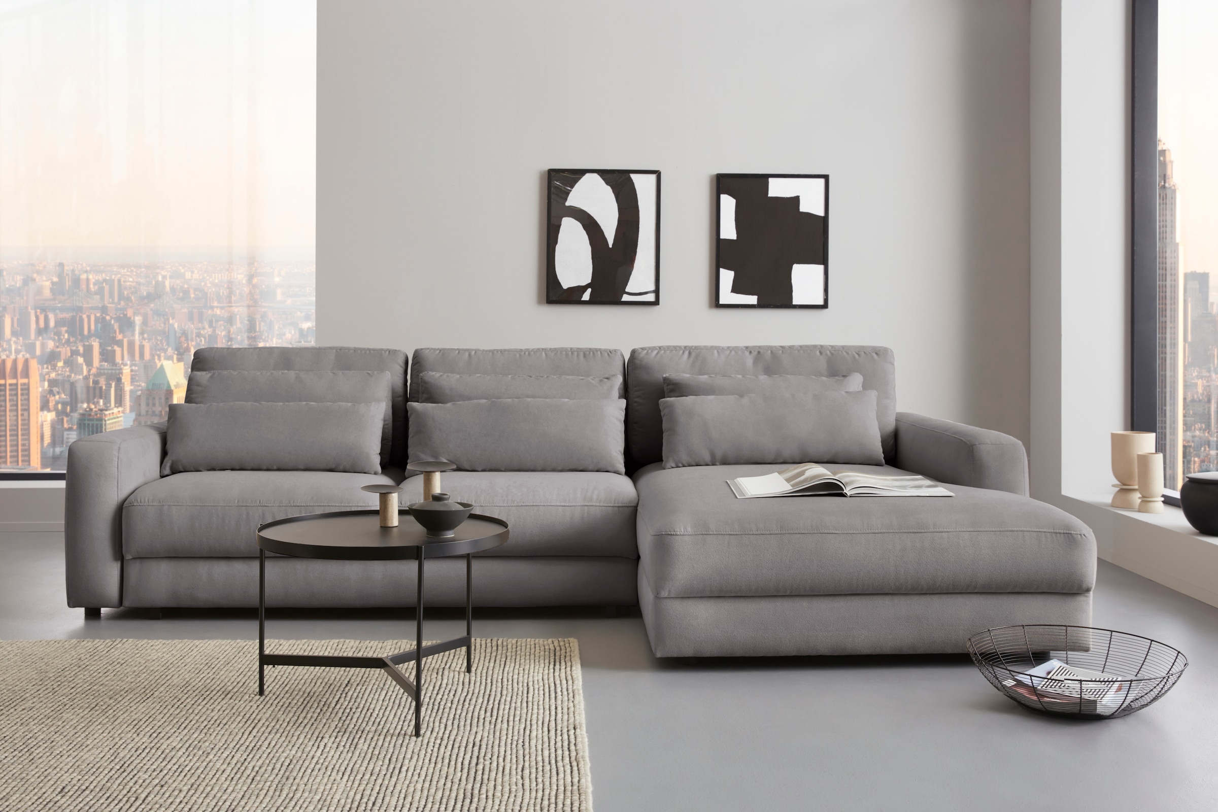 Image of Home affaire Ecksofa "Bloomfield, bequem und elegant, Breite 303cm, L-Form" mit Bettfunktion und Bettkasten, Unser Dauertiefpreis