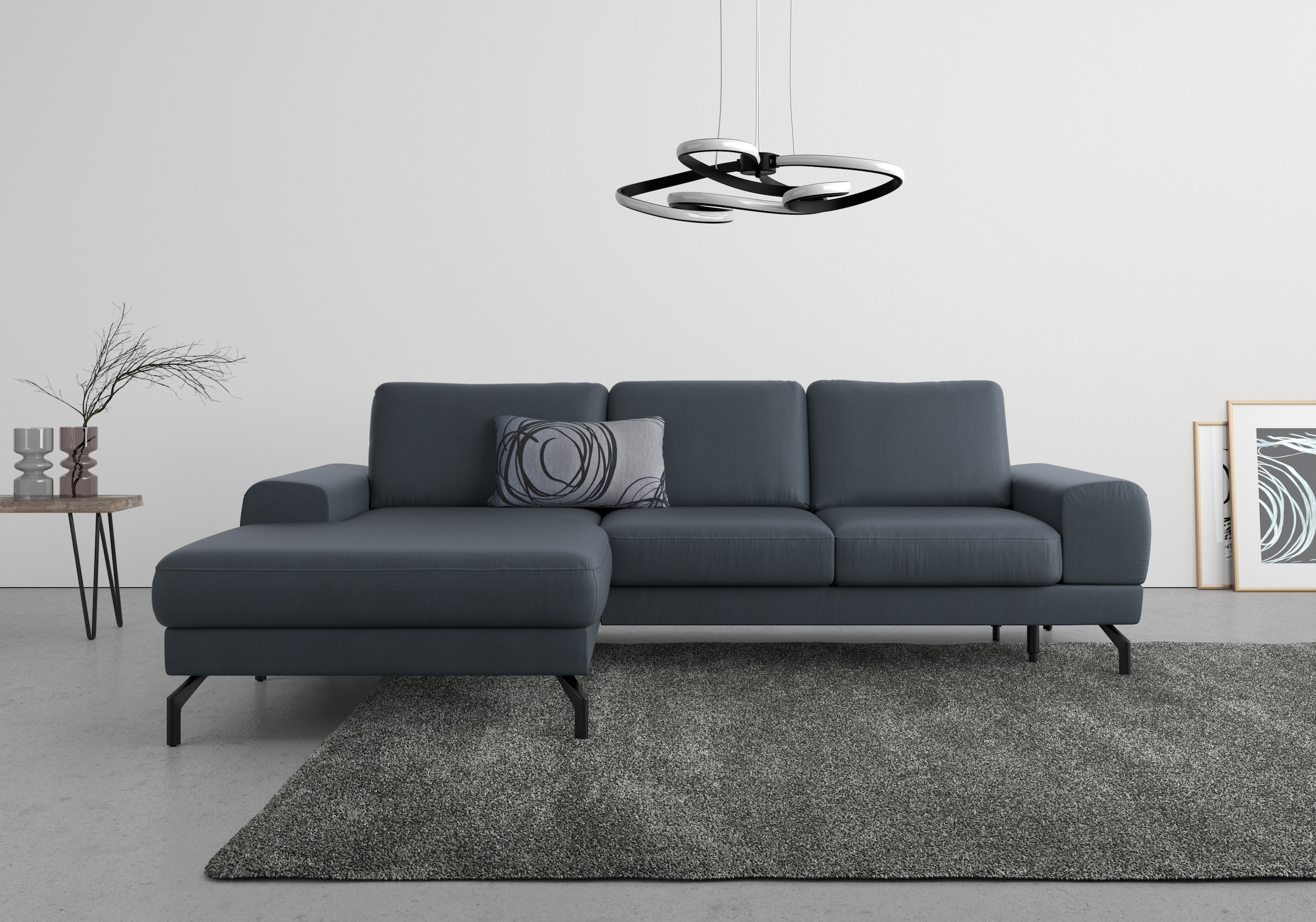 sit&more Ecksofa »Cinturo L-Form«, inklusive Sitztiefenverstellung und Federkern, Sitzhöhe 48 cm