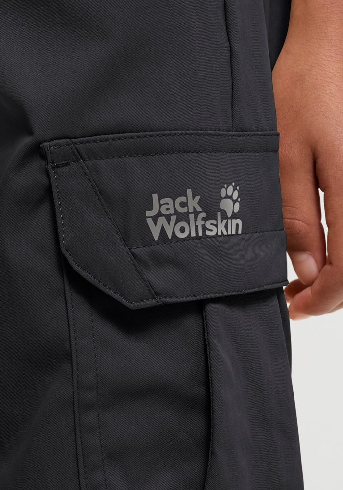 Jack Wolfskin Cargohose »CARGO PANTS K«  mit reflektierenden Details, atmungsaktiv, windabweisend