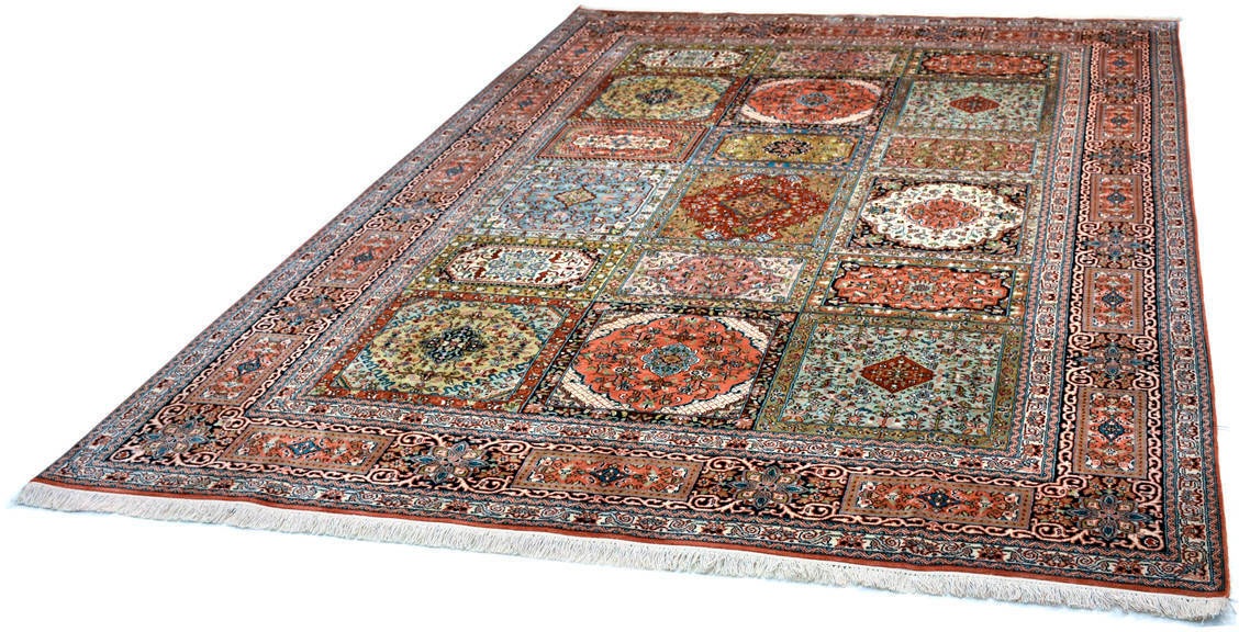 Image of Kayoom Seidenteppich »Boxes 41«, rechteckig, 10 mm Höhe, Einzelstück mit Zertifikat, Wohnzimmer bei Ackermann Versand Schweiz