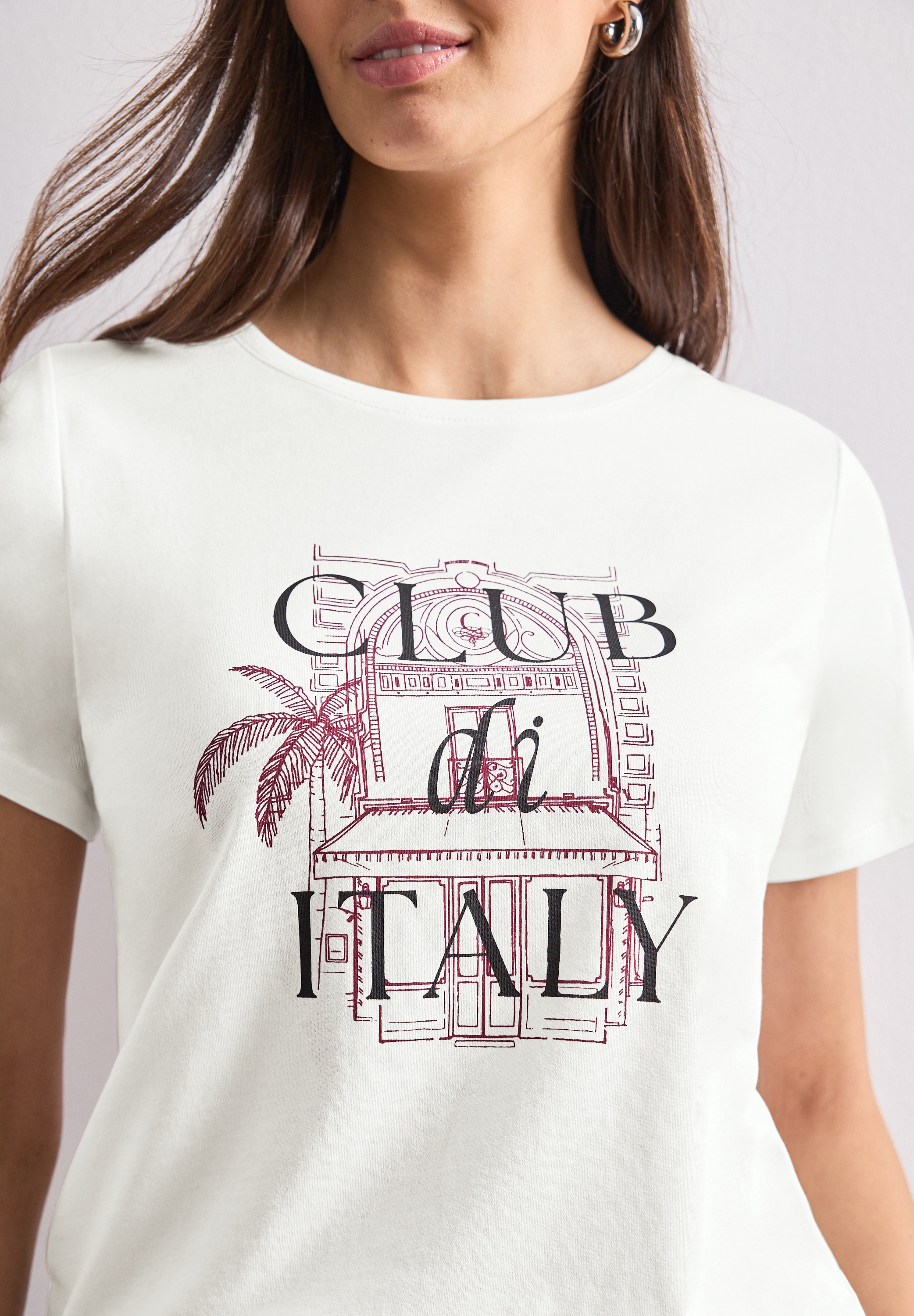 STREET ONE T-shirt à manches courtes Sommershirt mit Artwork