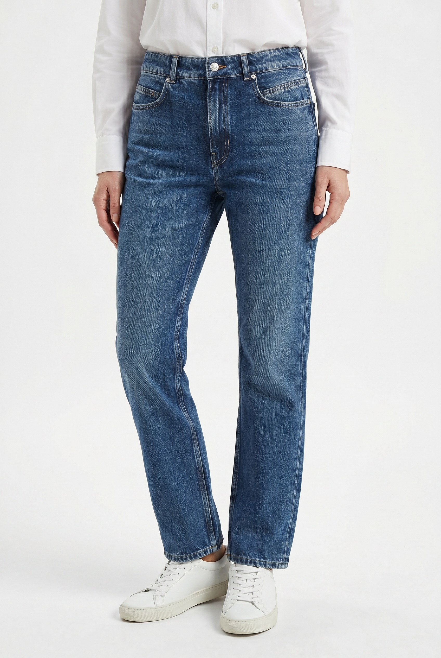 Image of BOSS ORANGE Slim-fit-Jeans "ADA SLIM HR 2.0 Premium Damenmode" mit hohem Bund