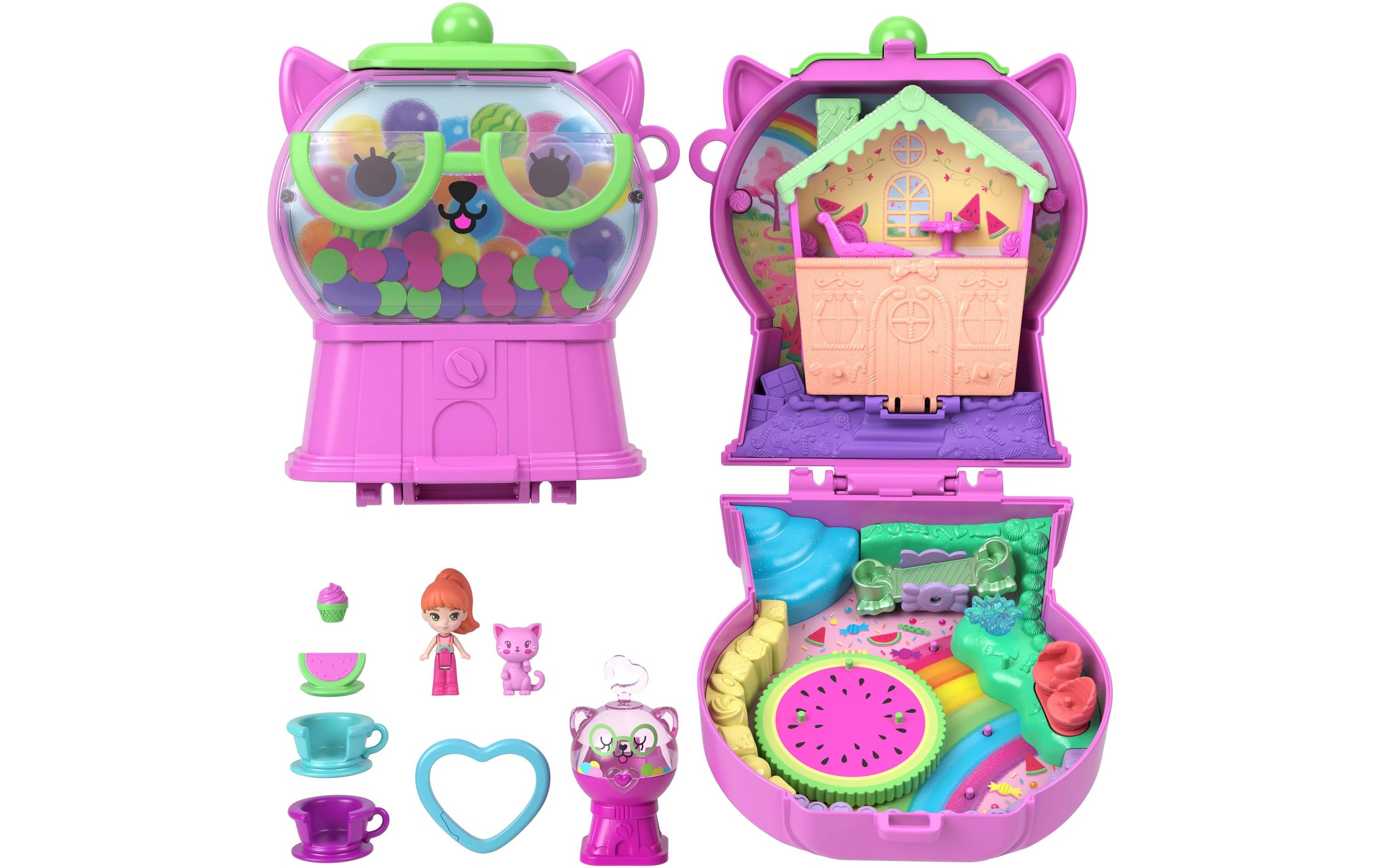 Image of Polly Pocket Spielwelt "Wassermelone- Kaugummi Schatulle"