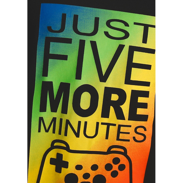 ✌ KIDSWORLD T-Shirt »JUST 5 MORE MINUTES«, Gamer Spruch Acheter en ligne
