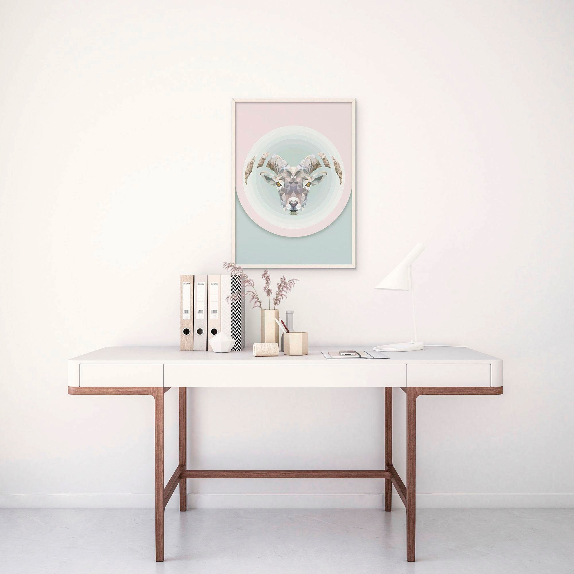 Image of Komar Bild "Capricorn" Tiere 1 Stk. tlg. Wandbild zur Dekoration - ohne Rahmen