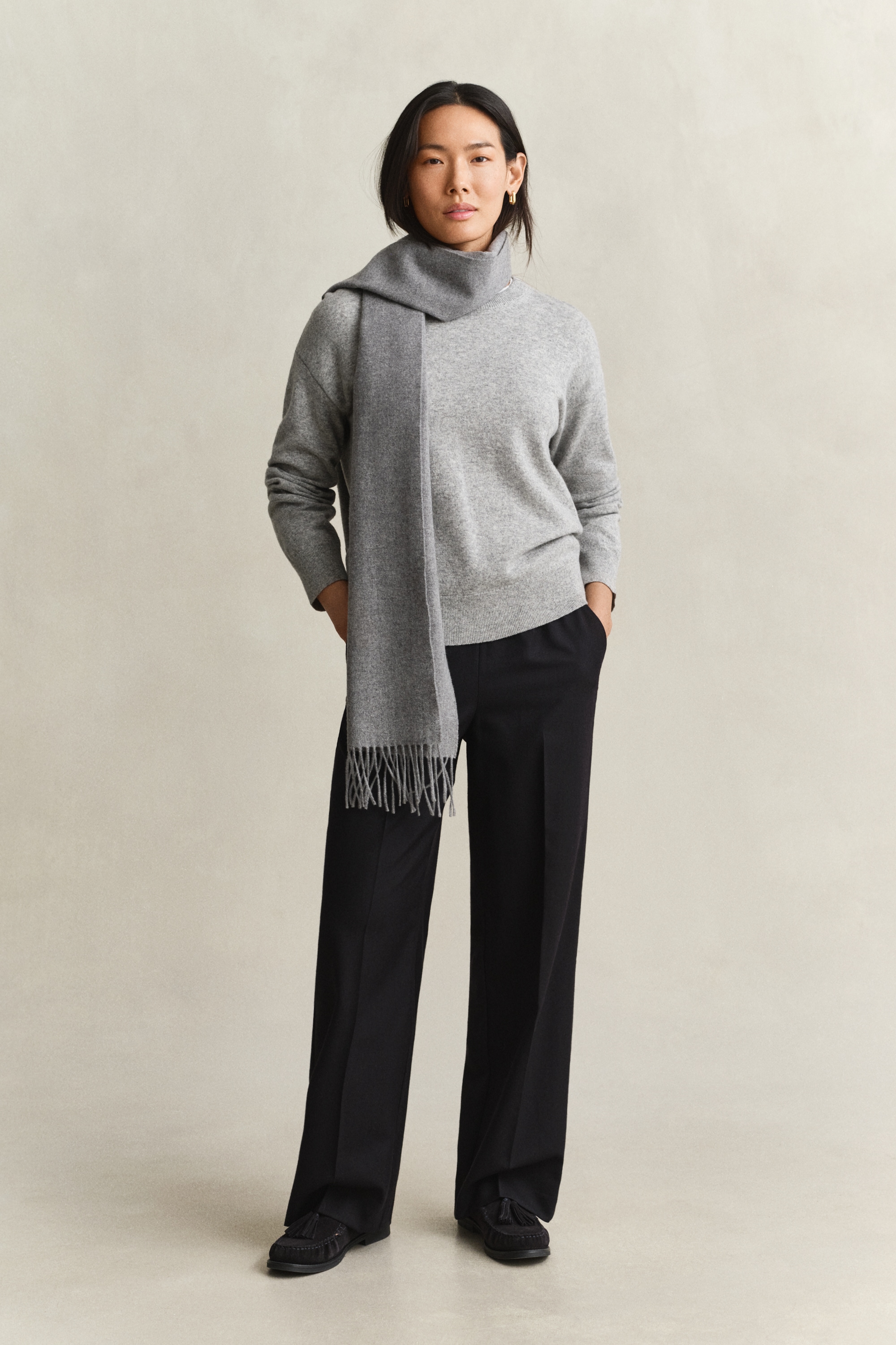 Gant Pull en tricot »SUPERFINE LAMBSWOOL C-NECK« en laine fine
