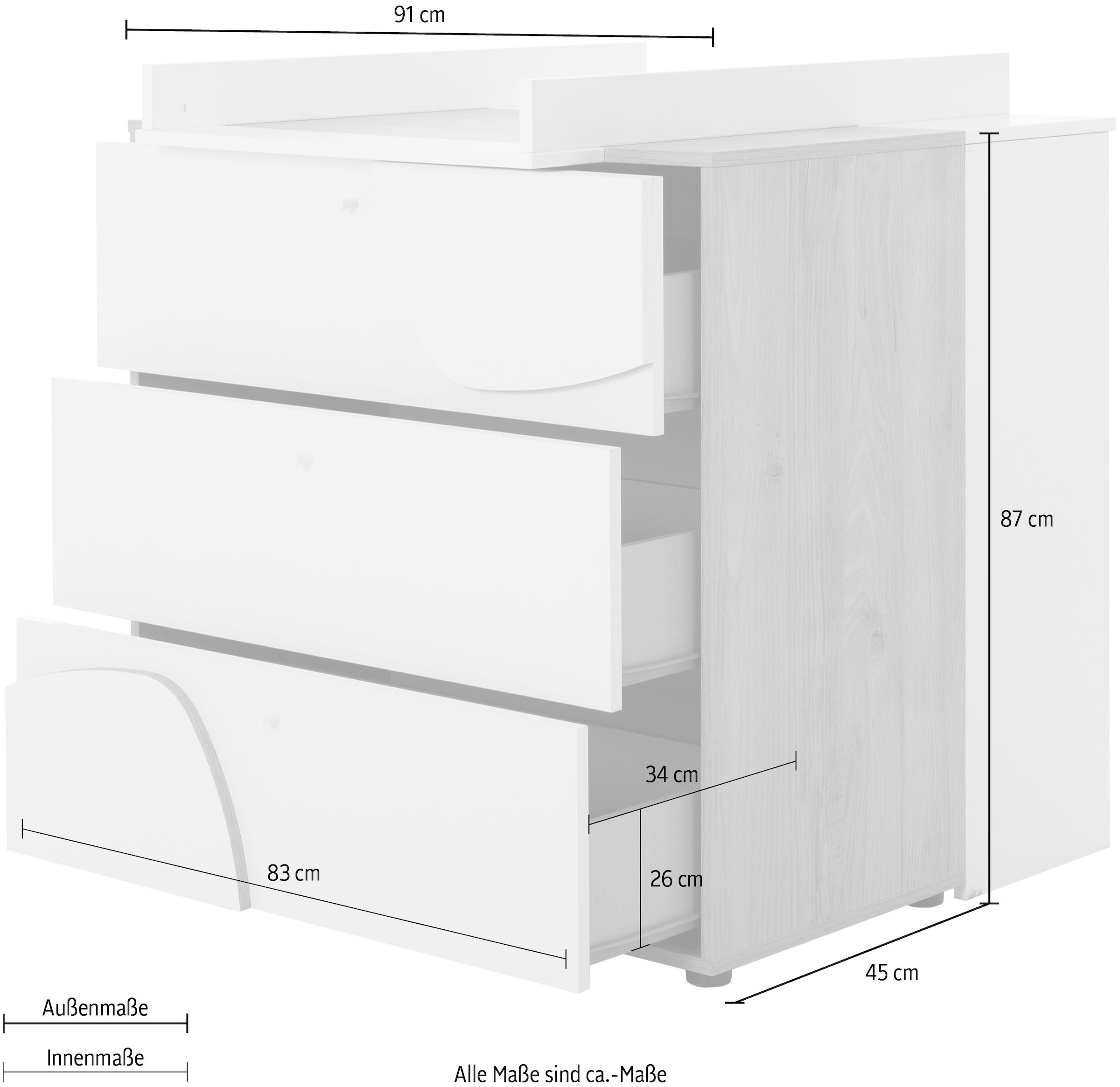 Galipette Set complet pour chambre de bébé »BASILE SET N°3 5 tlg« 5 pièces tlg. Das Wesentliche zur Aufbewahrung