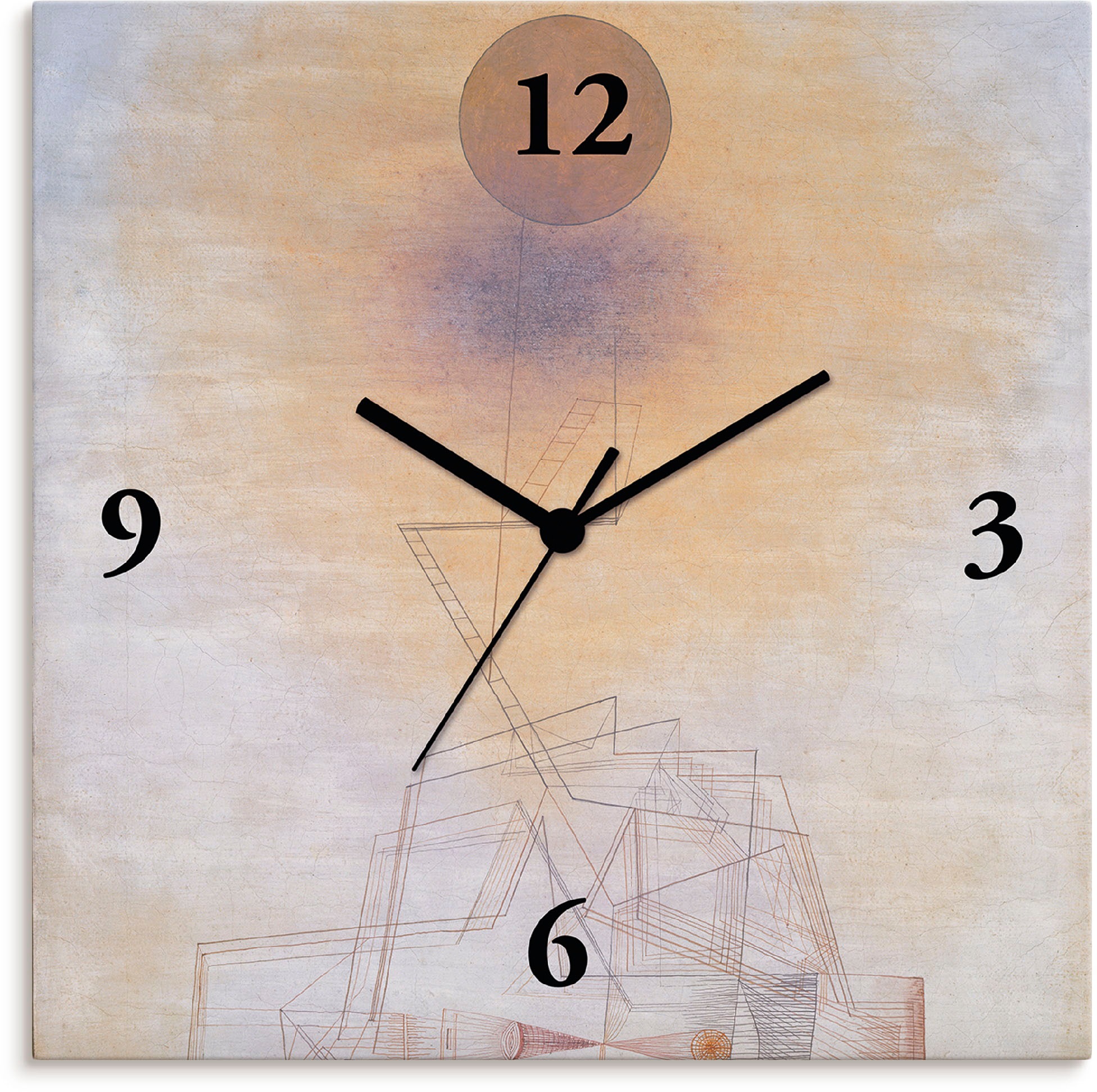 Image of Artland Wanduhr »Grenzen des Verstandes. 1927«, lautlos, ohne Tickgeräusche, nicht tickend, geräuschlos - wählbar: Funkuhr o. Quarzuhr, moderne Uhr für Wohnzimmer, Küche etc. - Stil: modern bei Ackermann Versand Schweiz