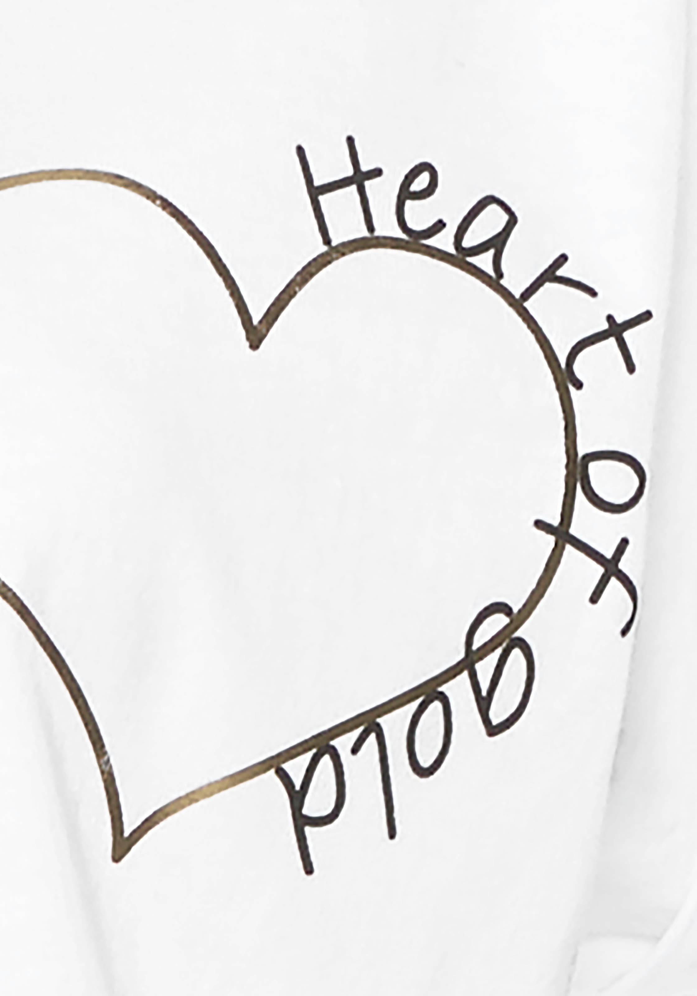 ♕ LASCANA T-Shirt, mit glänzendem Print, Kurzarmshirt aus Baumwolle  versandkostenfrei auf
