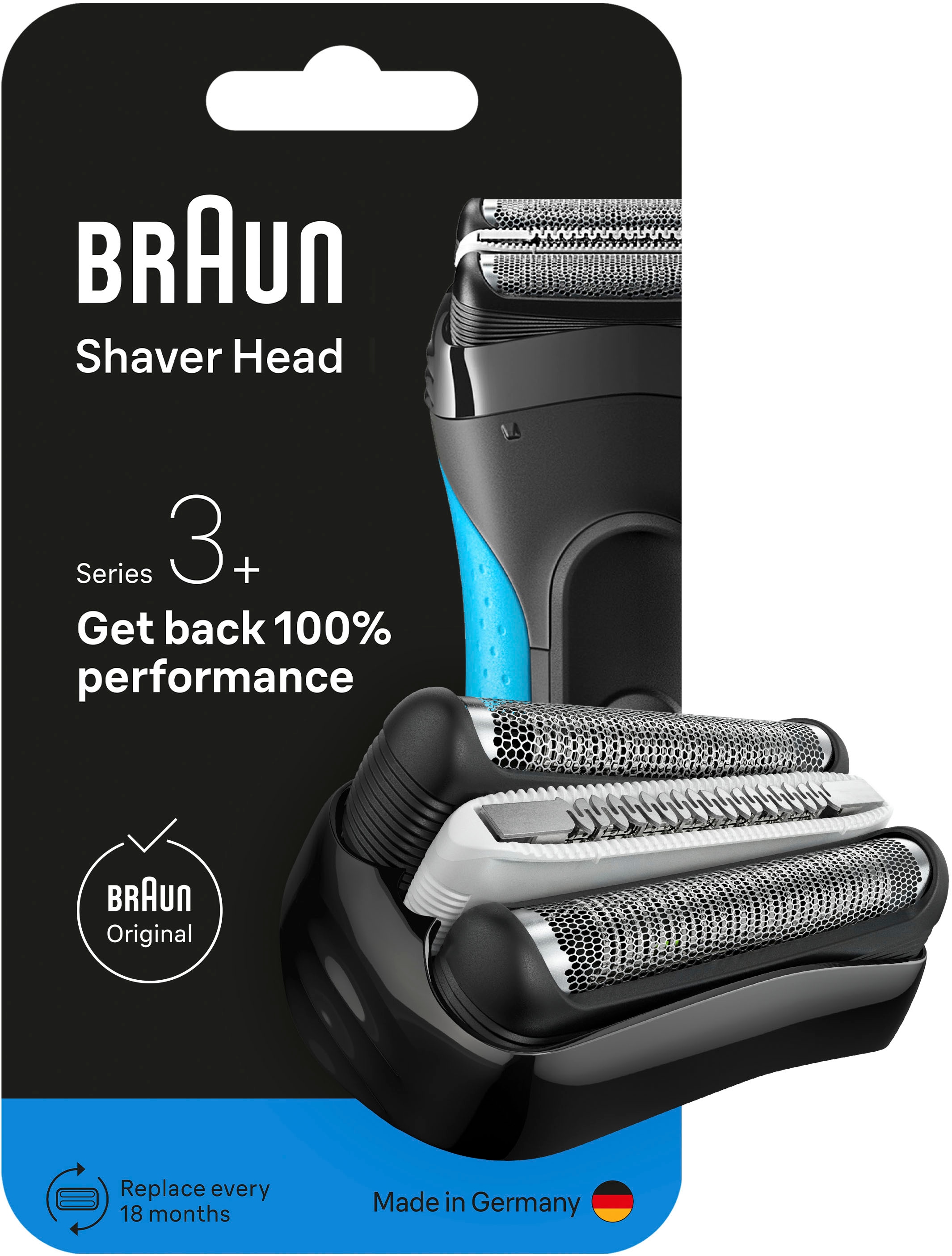 Image of Braun Ersatzscherkopf "Series 3+ 32B" Kompatibel mit Series 3+ and Series 3 ProSkin Rasierern