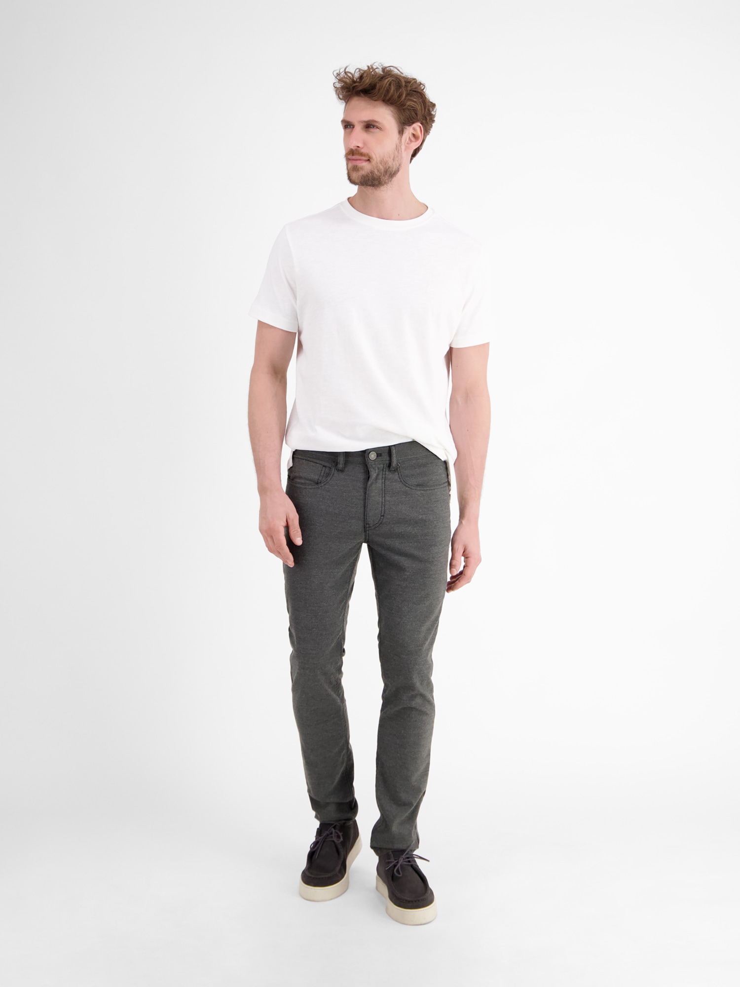 LERROS Chinos »Herren Hose CONLIN in Wolloptik, SLIM FIT«