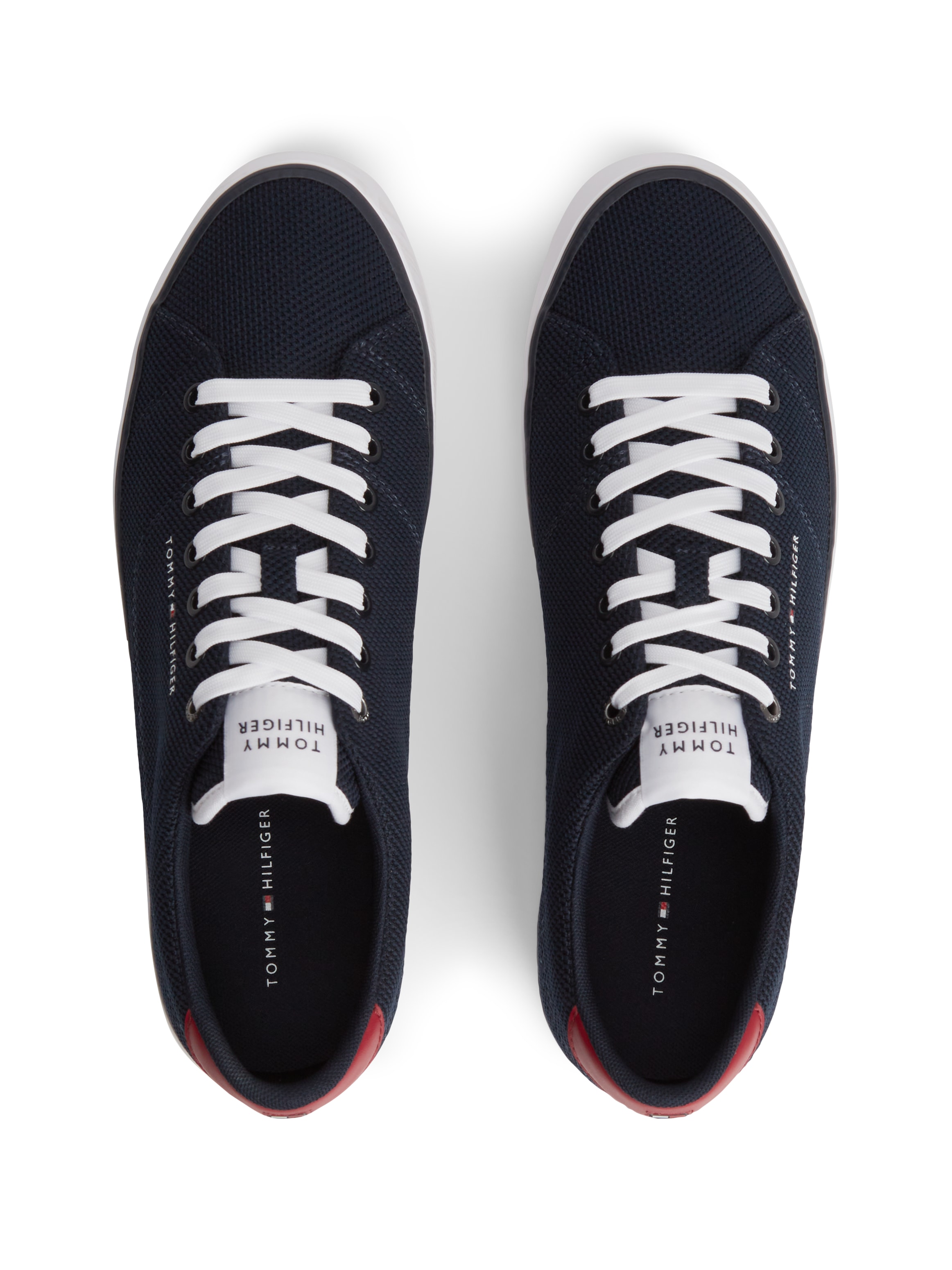 Tommy Hilfiger Sneaker »TH HI VULC CORE LOW SUMMER MESH«  Freizeitschuh, Halbschuh, Schnürschuh mit Kontrastbesätzen