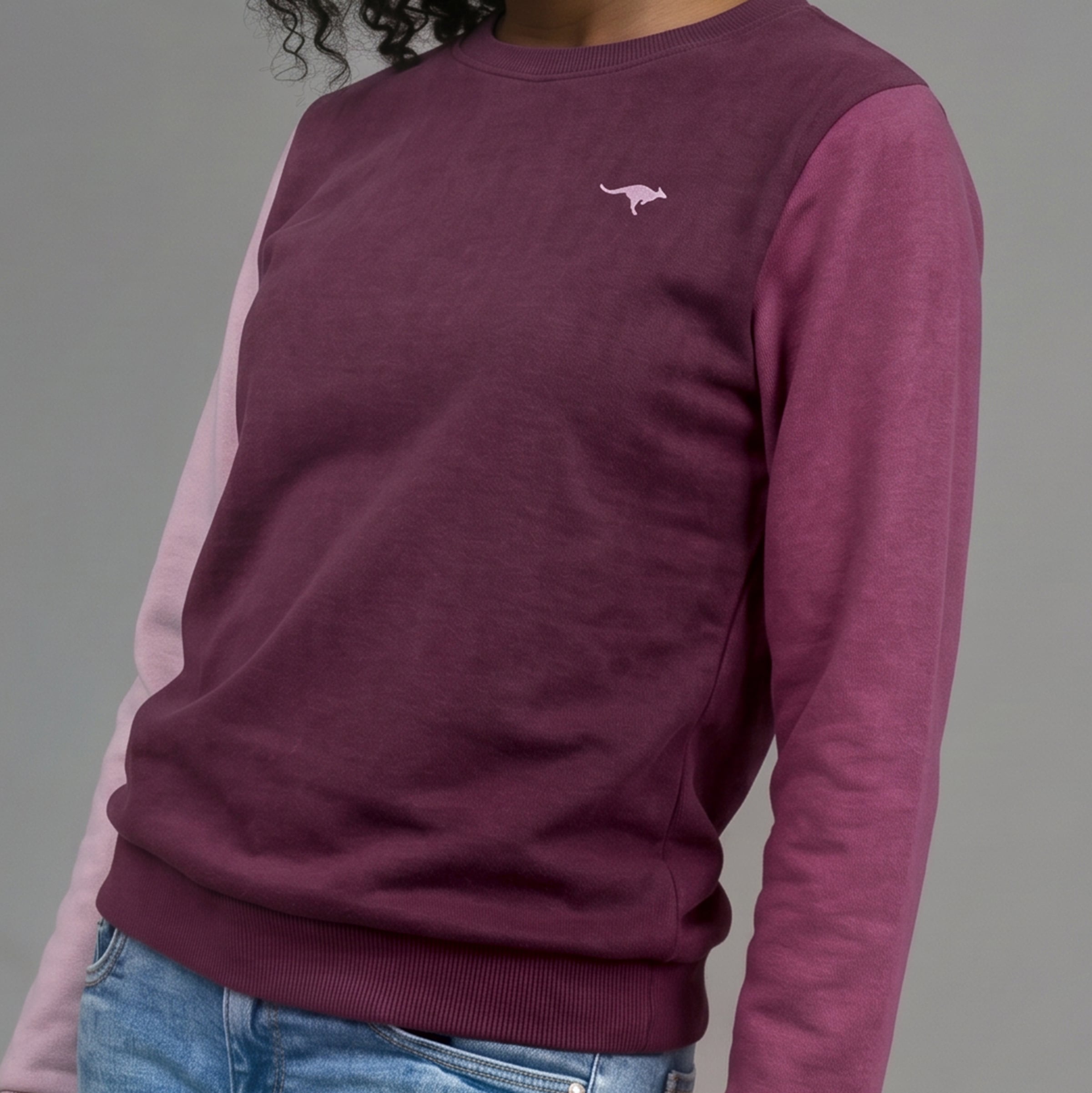 KangaROOS Sweatshirt »Sweatshirt Colorblocking«, mit Rundhalsausschnitt, mit Rippbündchen an Ärmeln
