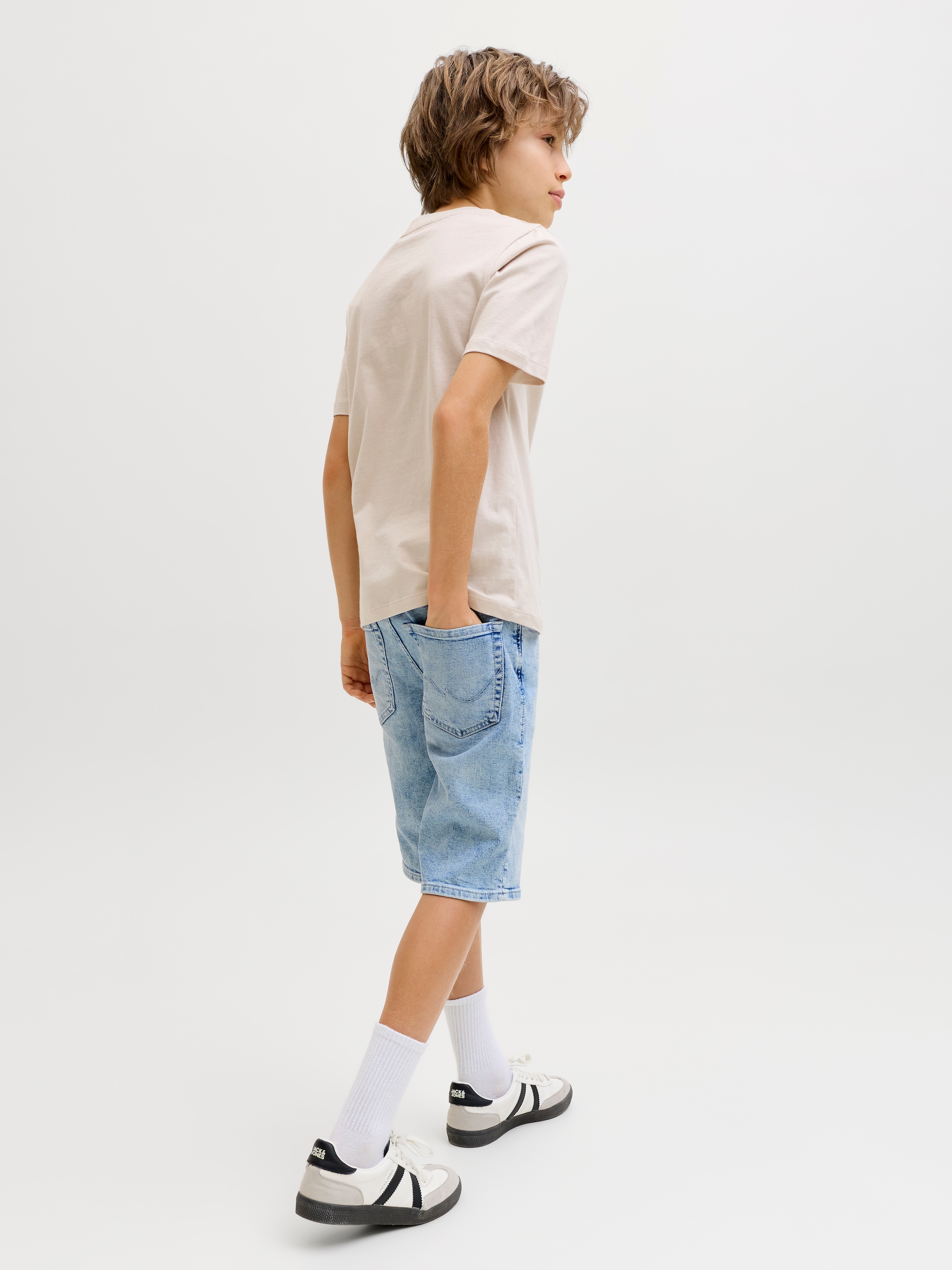 Jack & Jones Junior Short »JJIRICK bequem mit mittlerer Taille für Jungen«  unifarben, modisch, regular fit, Web,